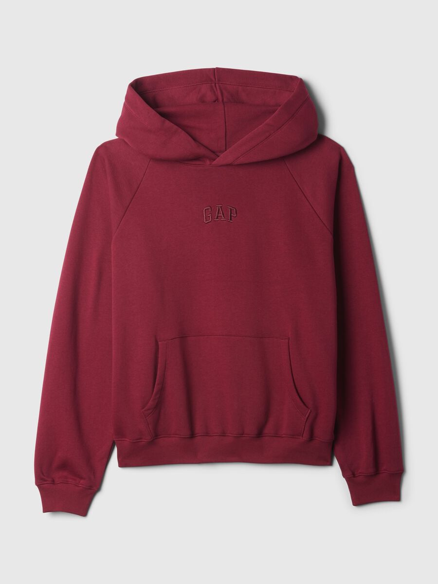 Felpa con cappuccio maniche raglan Donna_4