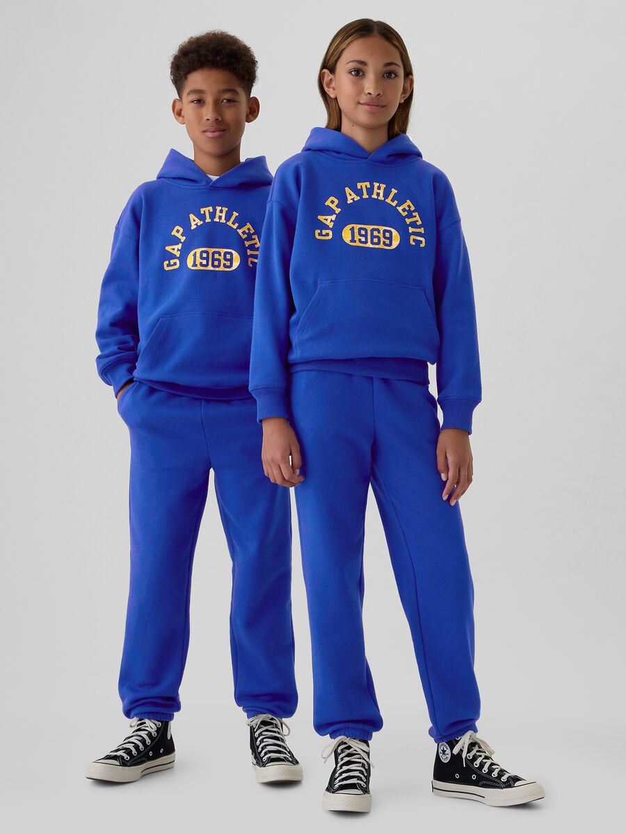 Felpa con cappuccio stampa logo Athletics Unisex_0