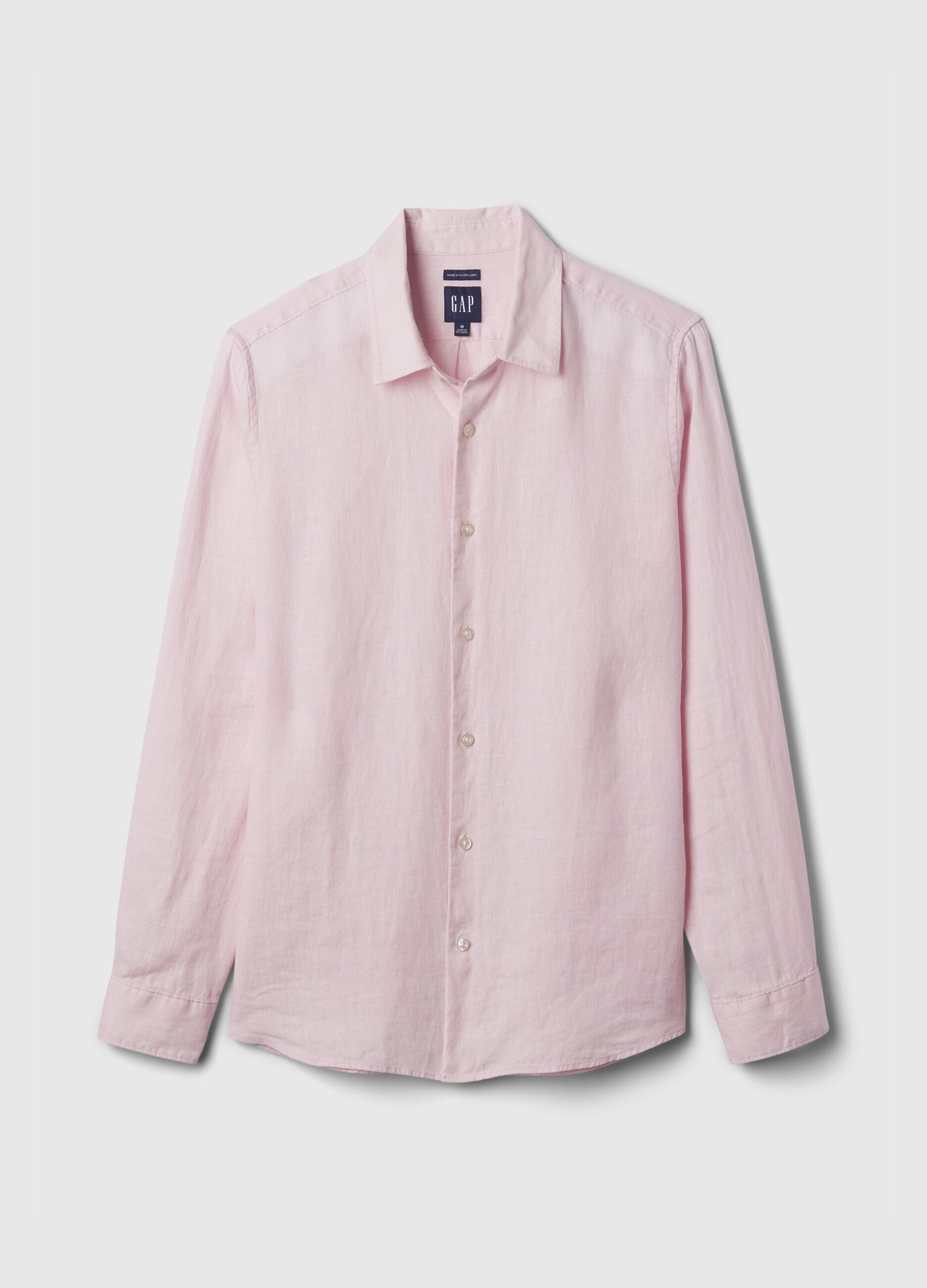 Camicia regular fit in lino_3