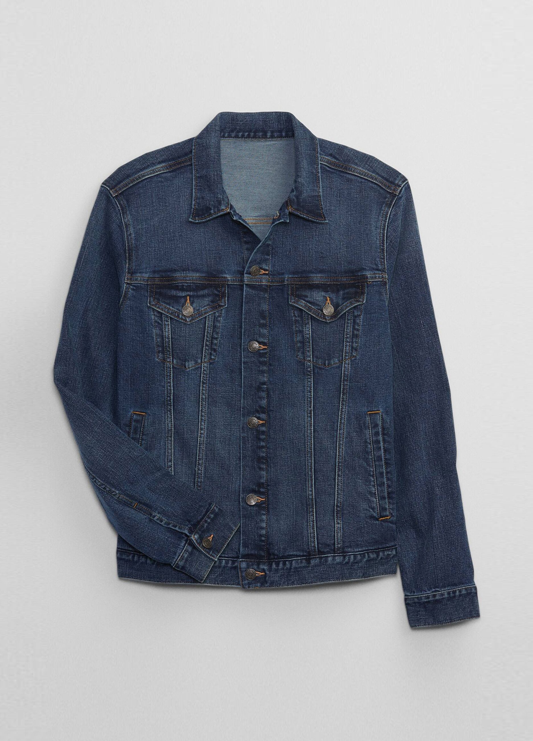 Giacca corta in denim con tasche_2