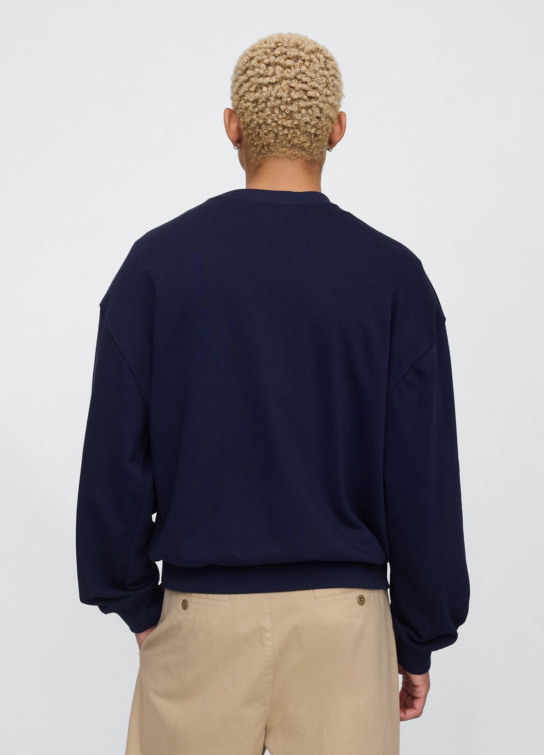 Felpa blu con scritta Gap Athletic_2