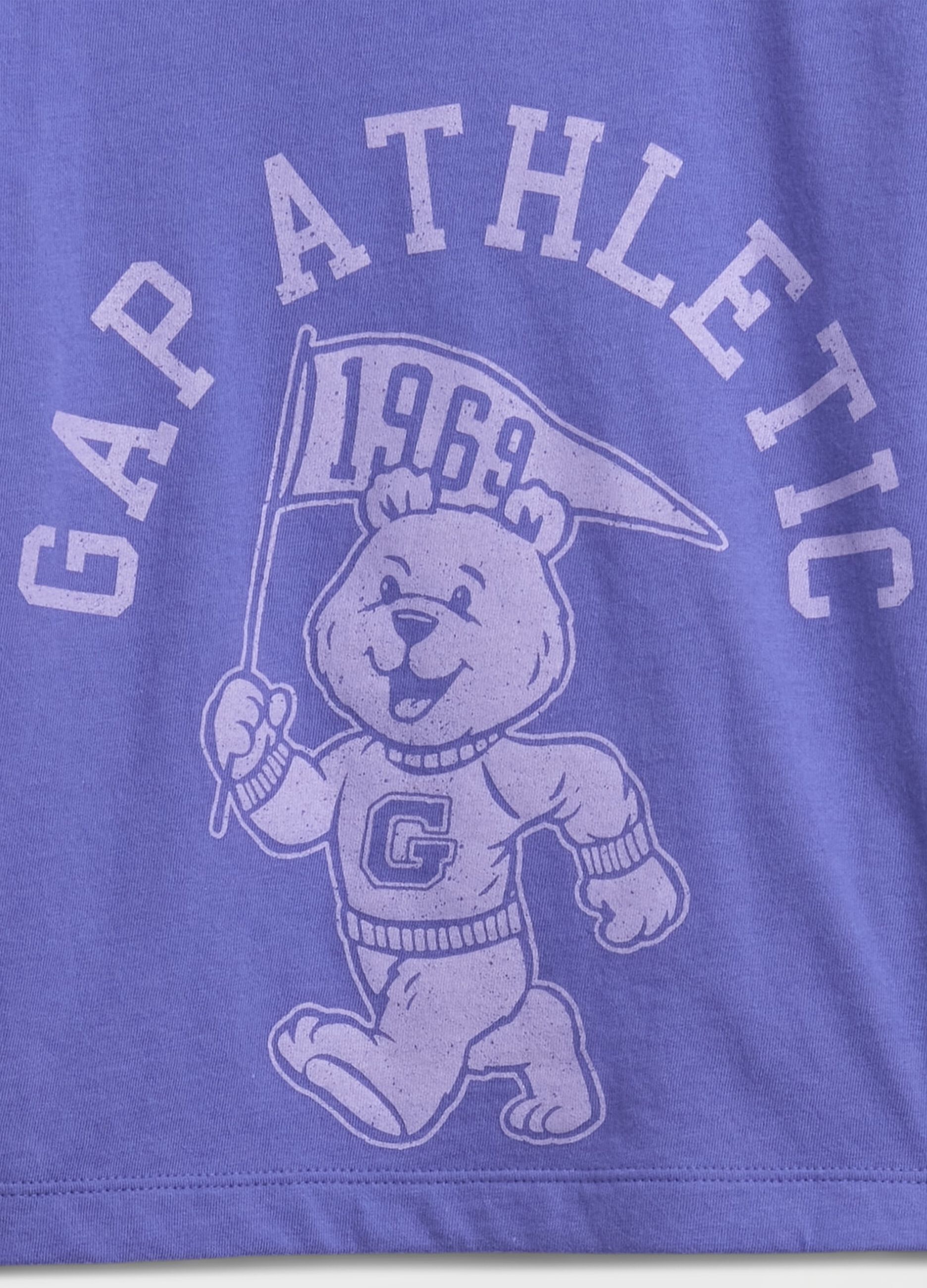 Maglietta viola a maniche lunghe in cotone