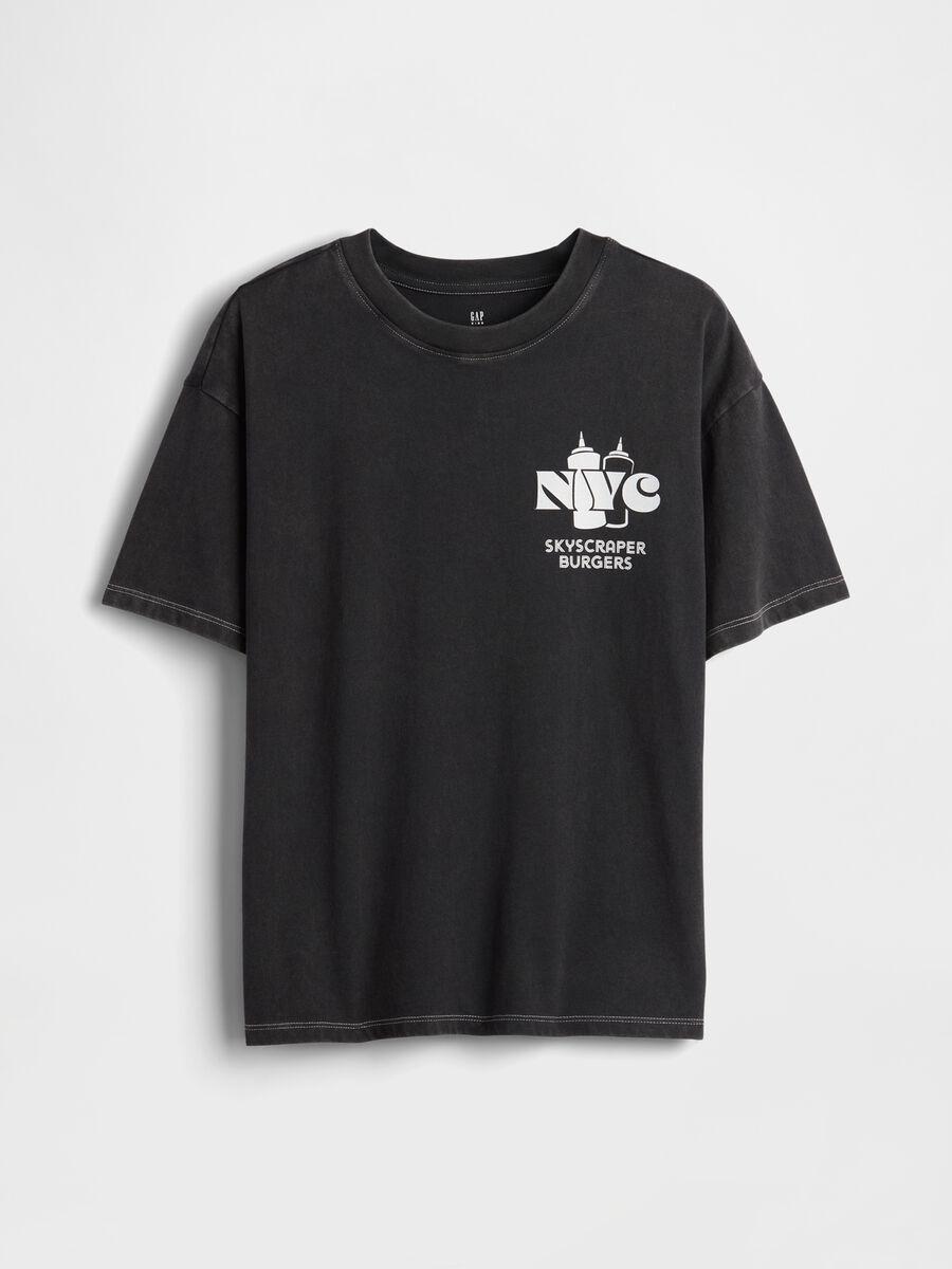 T-shirt a maniche corte in puro cotone Bambino_0