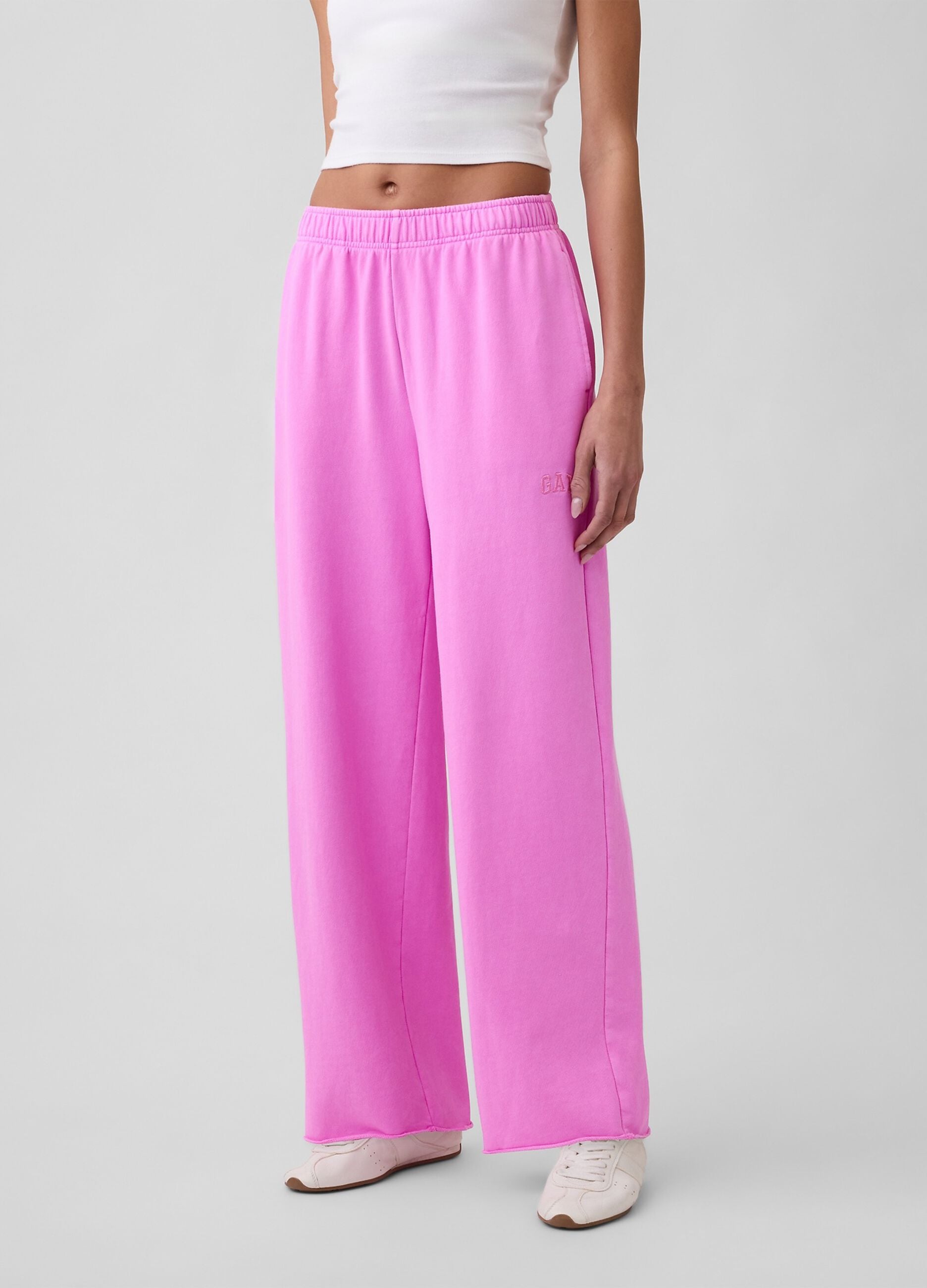 Pantaloni a palazzo in misto cotone