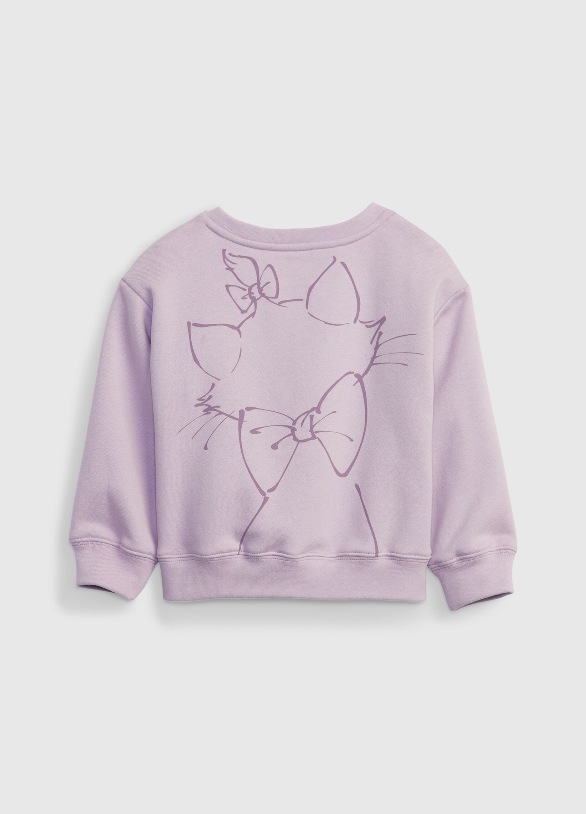 Oversized sweatshirt with Disney Marie print_1