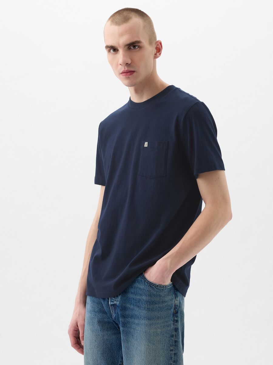 T-shirt in cotone con tasca Uomo_1