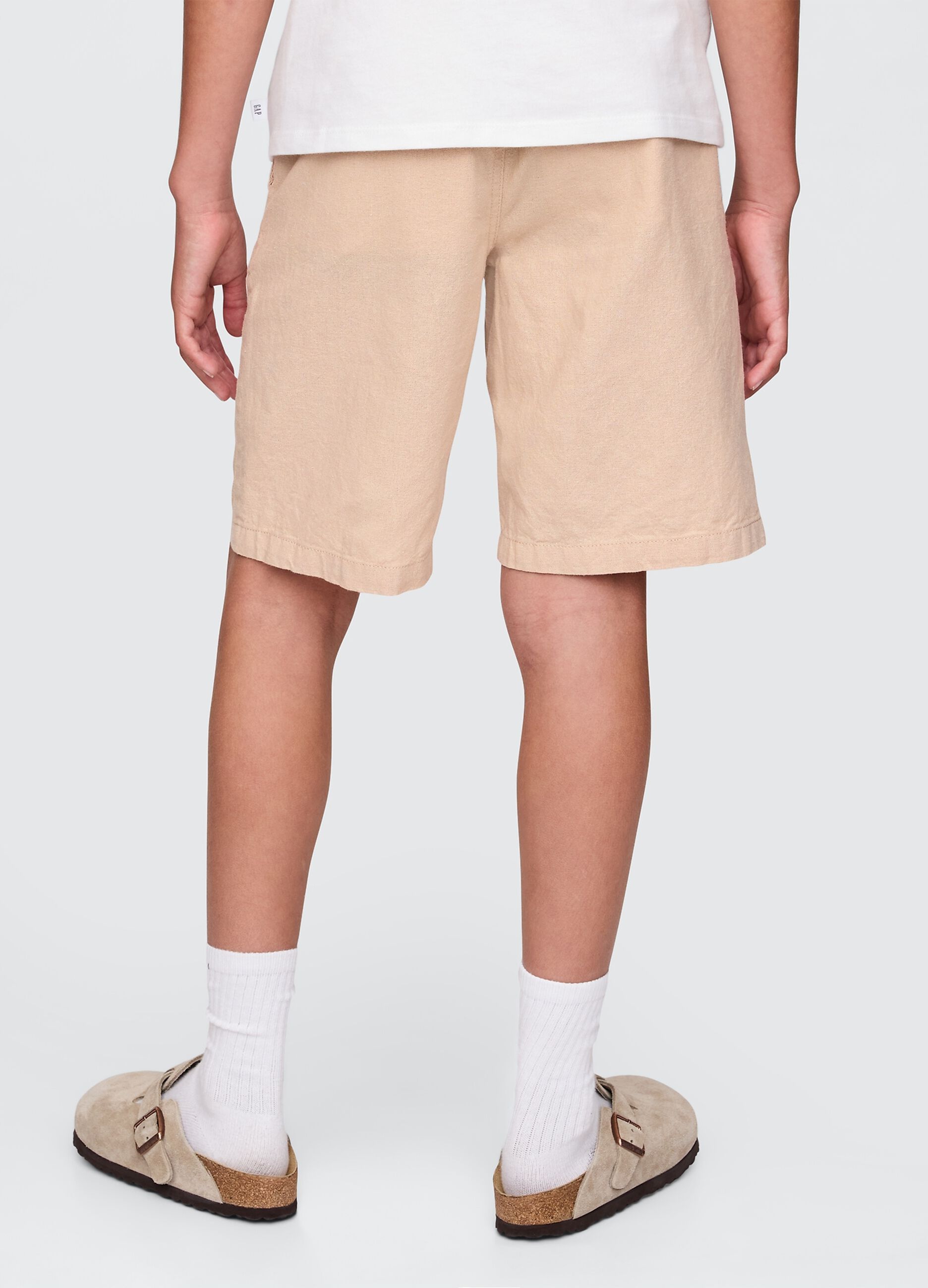 Bermuda beige in lino e cotone GAP Kids_2