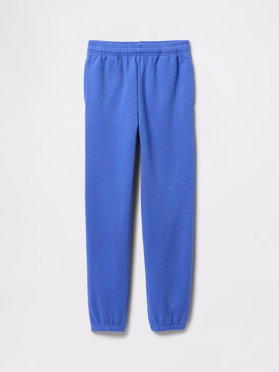 Joggers blu con profili elasticati Unisex_3