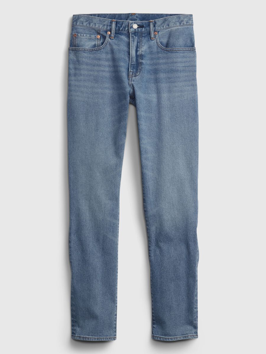 Slim-fit jeans with discolouring Man_2