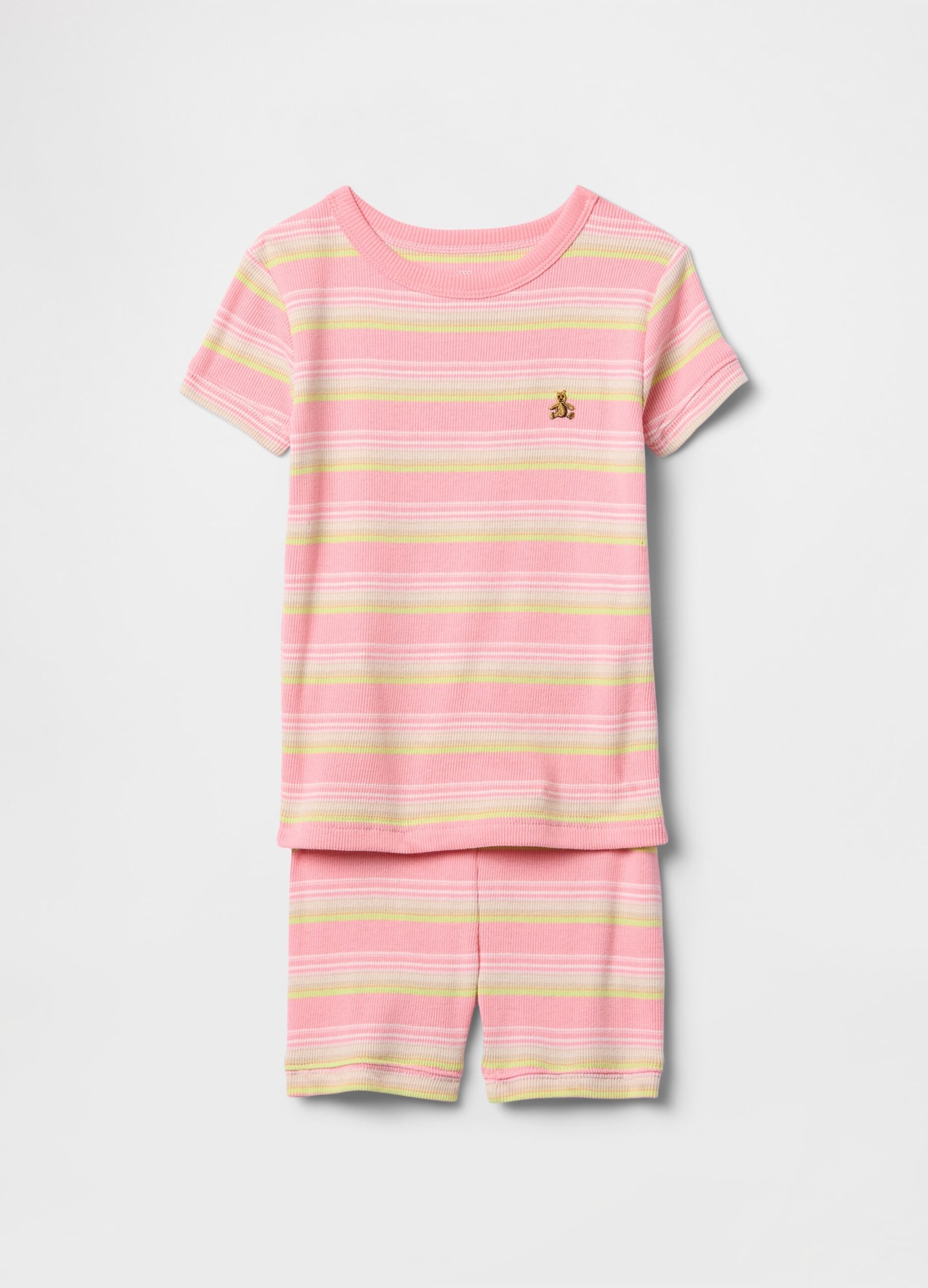 Pigiama rosa a righe in cotone GAP Kids