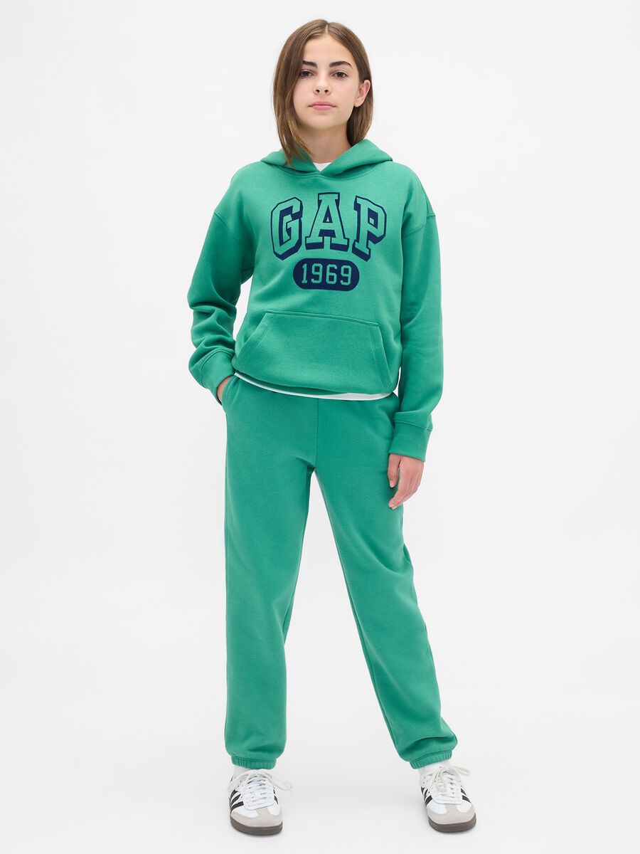 Pantaloni verdi in misto cotone Bambino_3