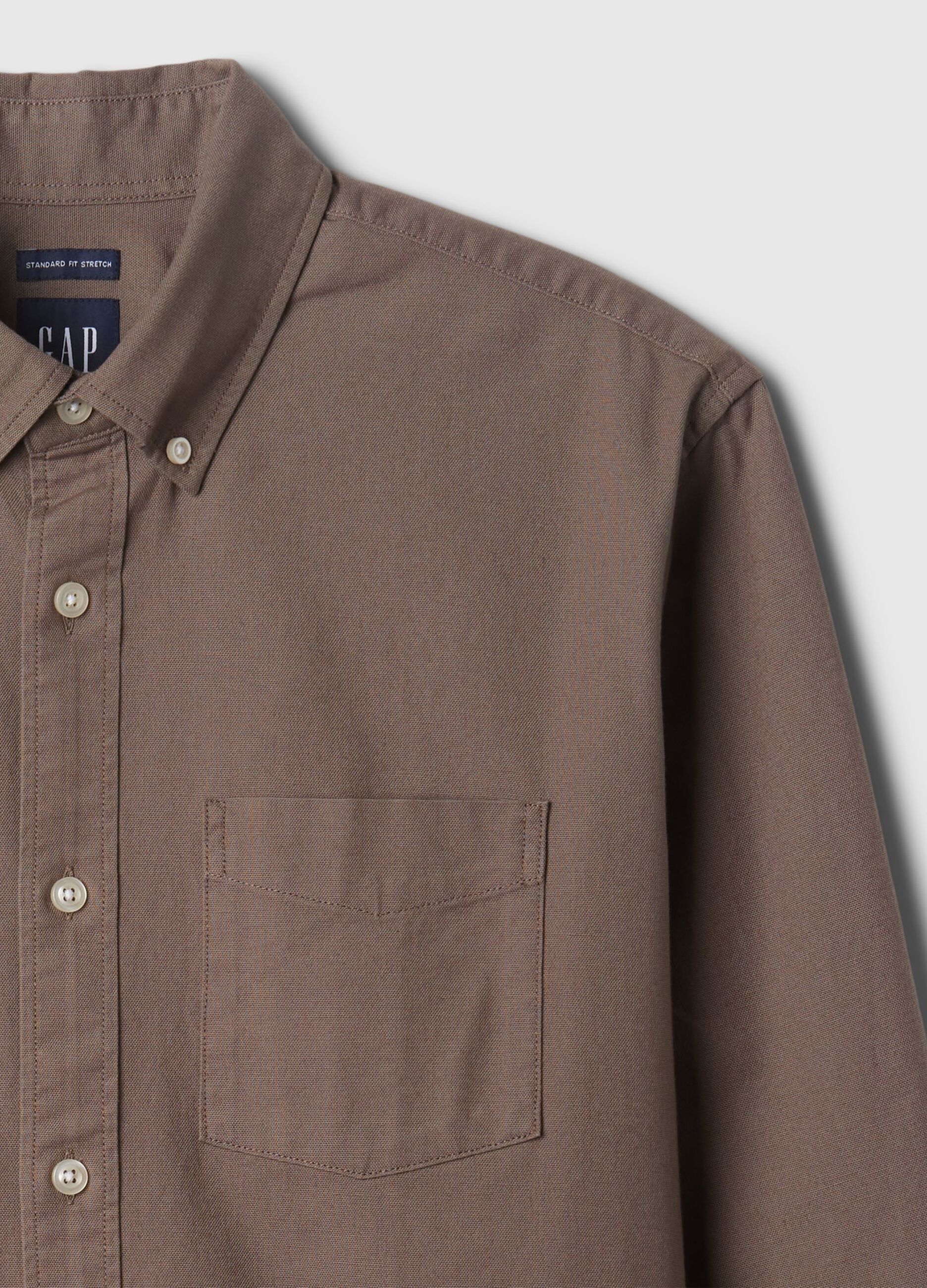 Camicia regular fit in cotone oxford_4