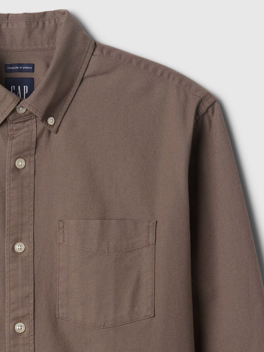 Camicia regular fit in cotone oxford Uomo_4