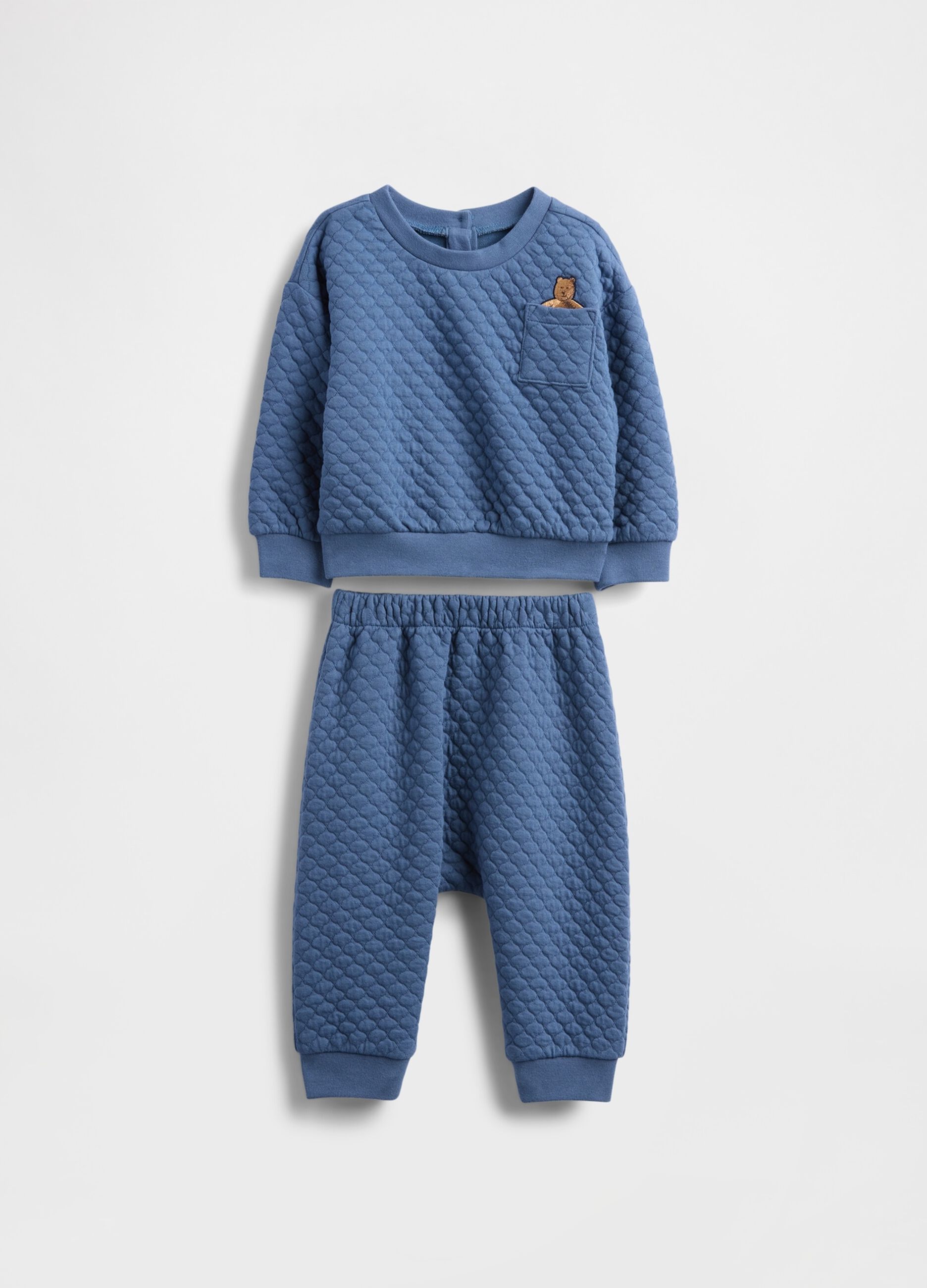 Set blu felpato neoprene