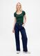 T-shirt verde a maniche corte_0