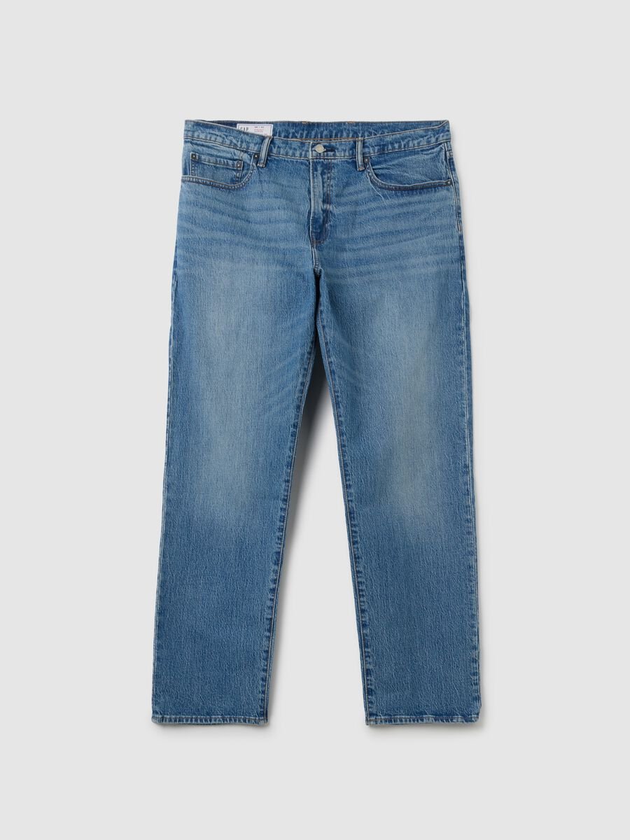 Straight-fit jeans with mid-rise waist Man_3