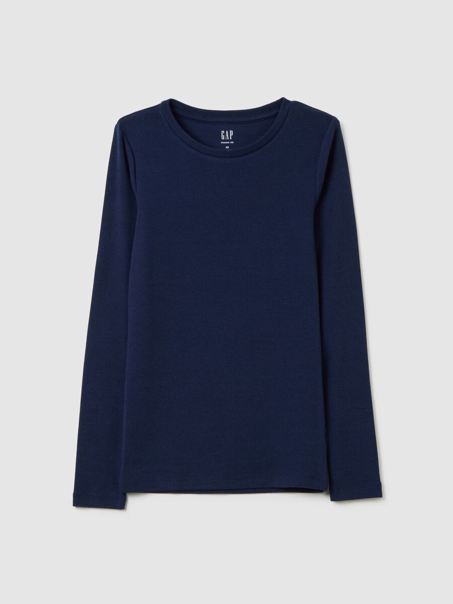 T-shirt a maniche lunghe in cotone e modal Donna_2