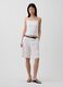Shorts in misto lino e viscosa_0