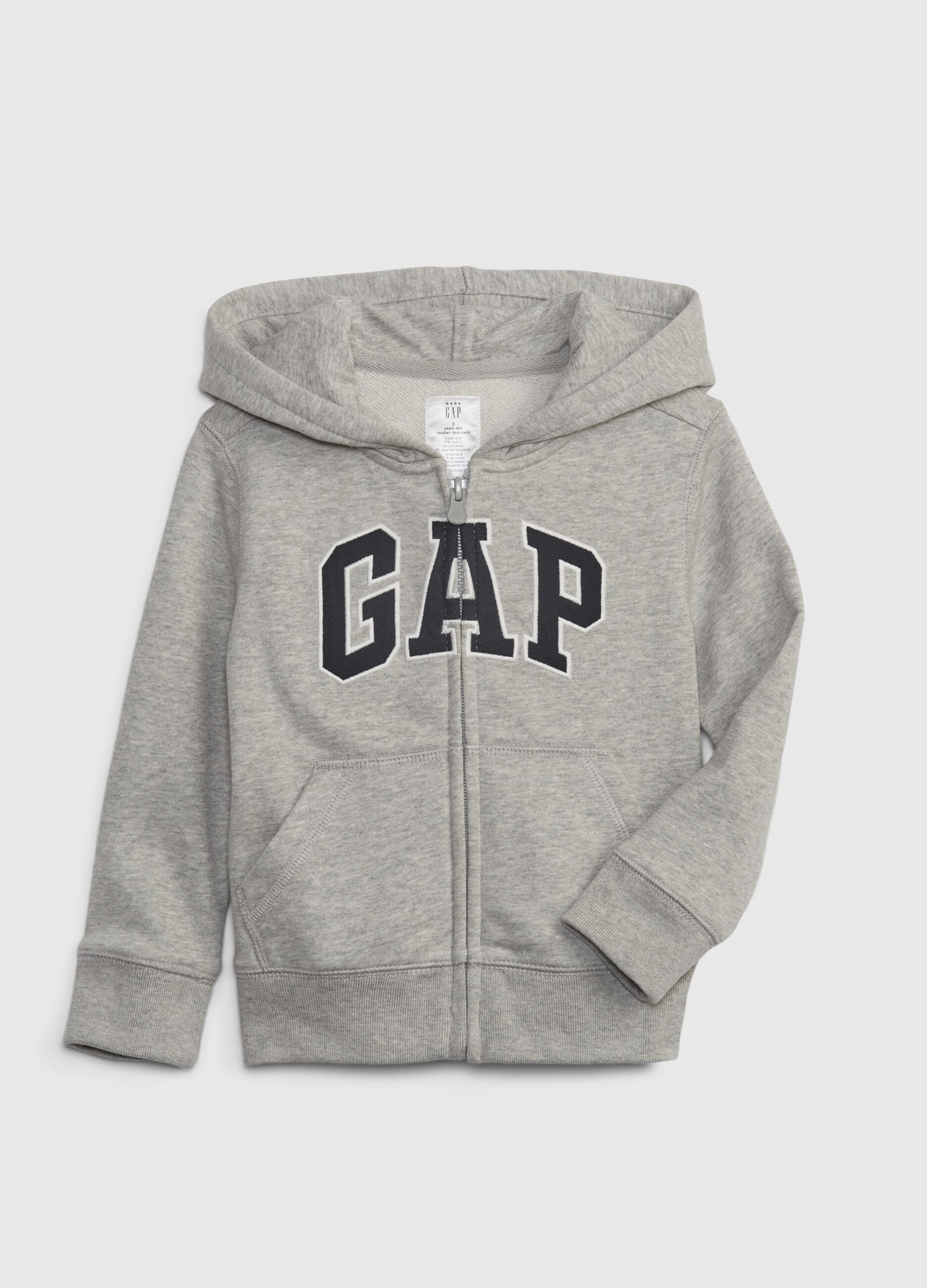 Full-zip con cappuccio e patch logo_1