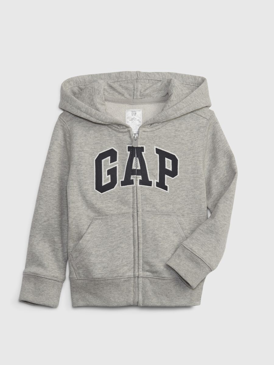 Full-zip con cappuccio e patch logo Bimbo_1