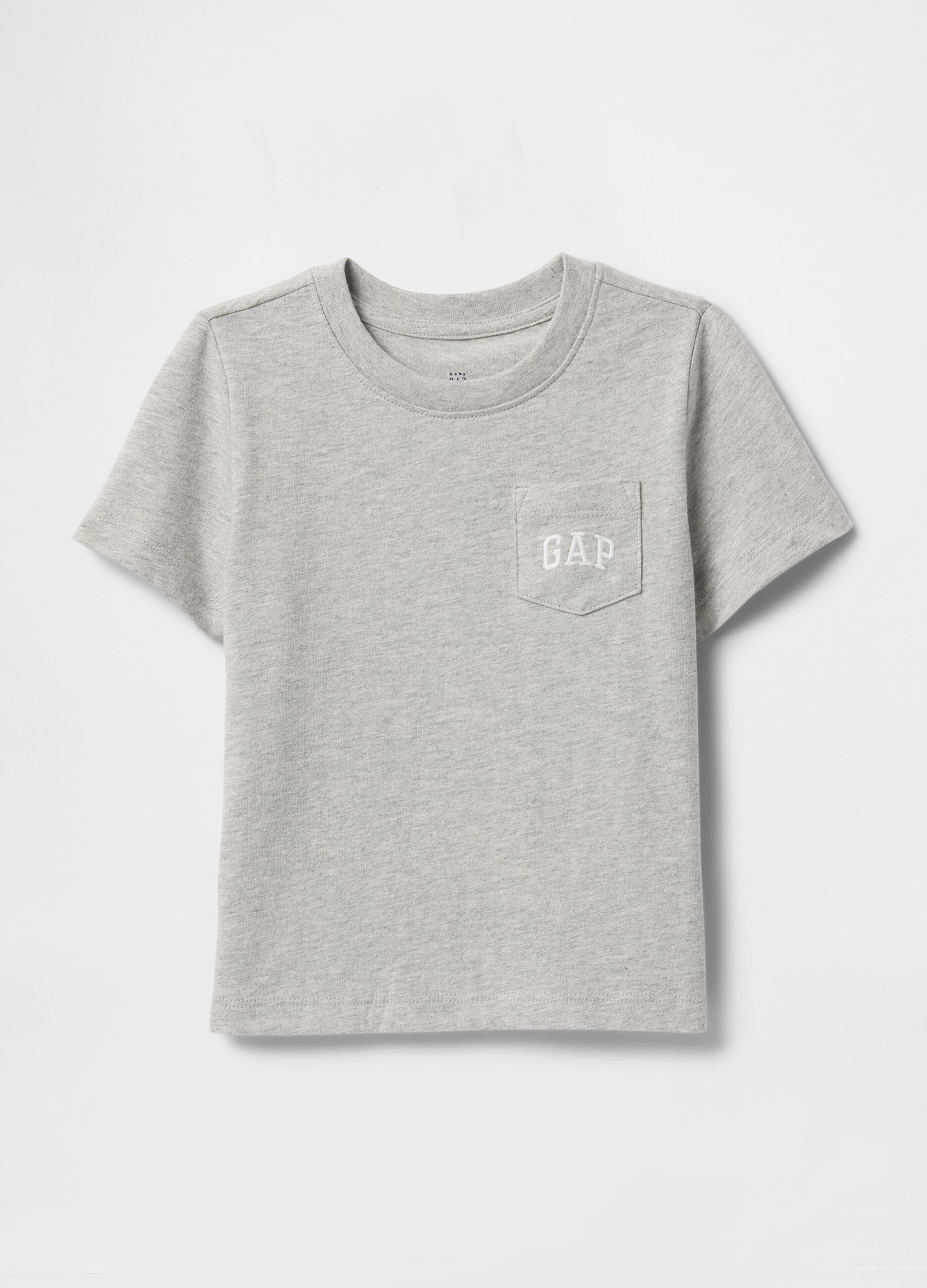T-shirt grigia con taschino GAP