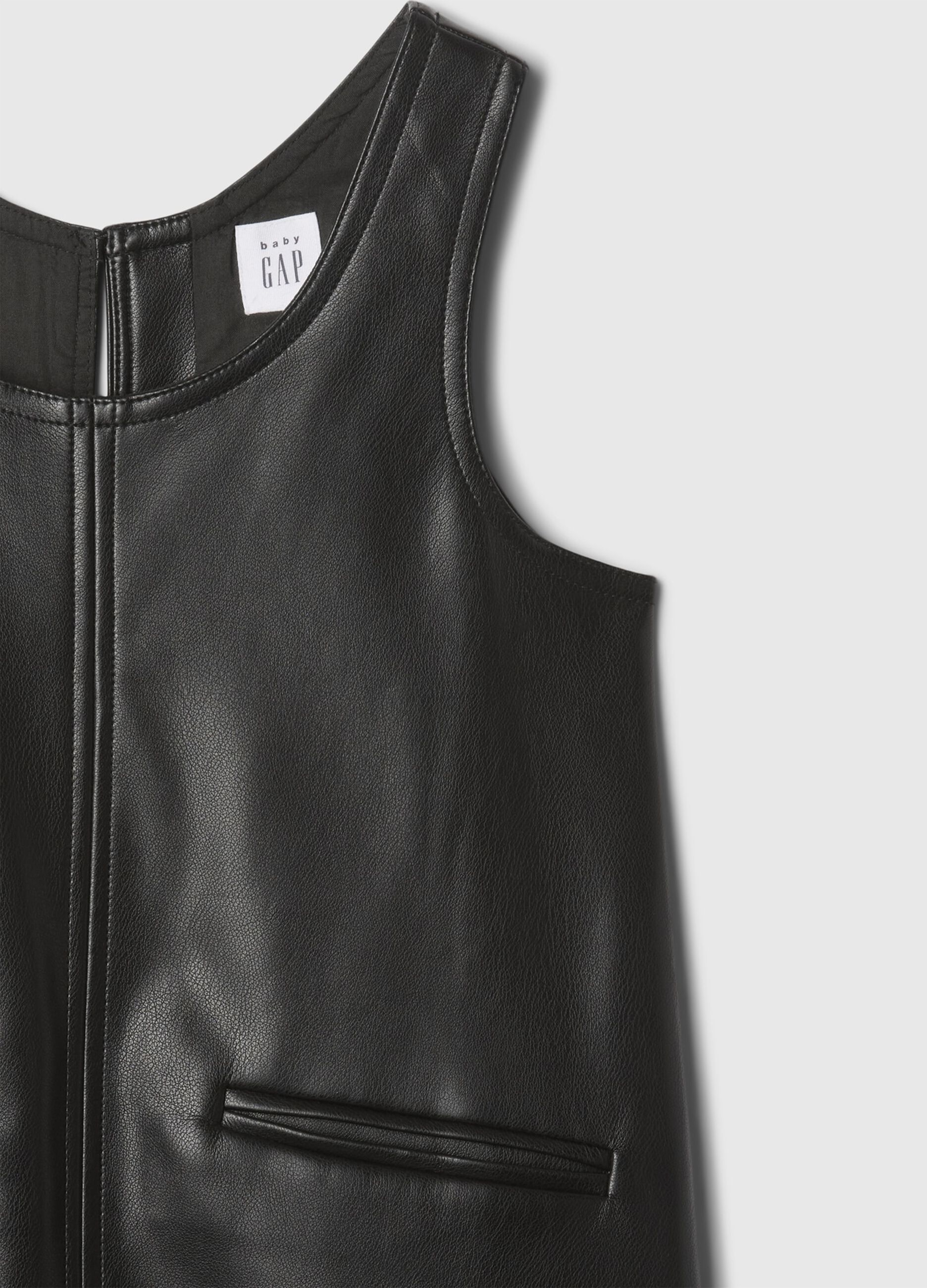 Glossy-effect sleeveless dress_2