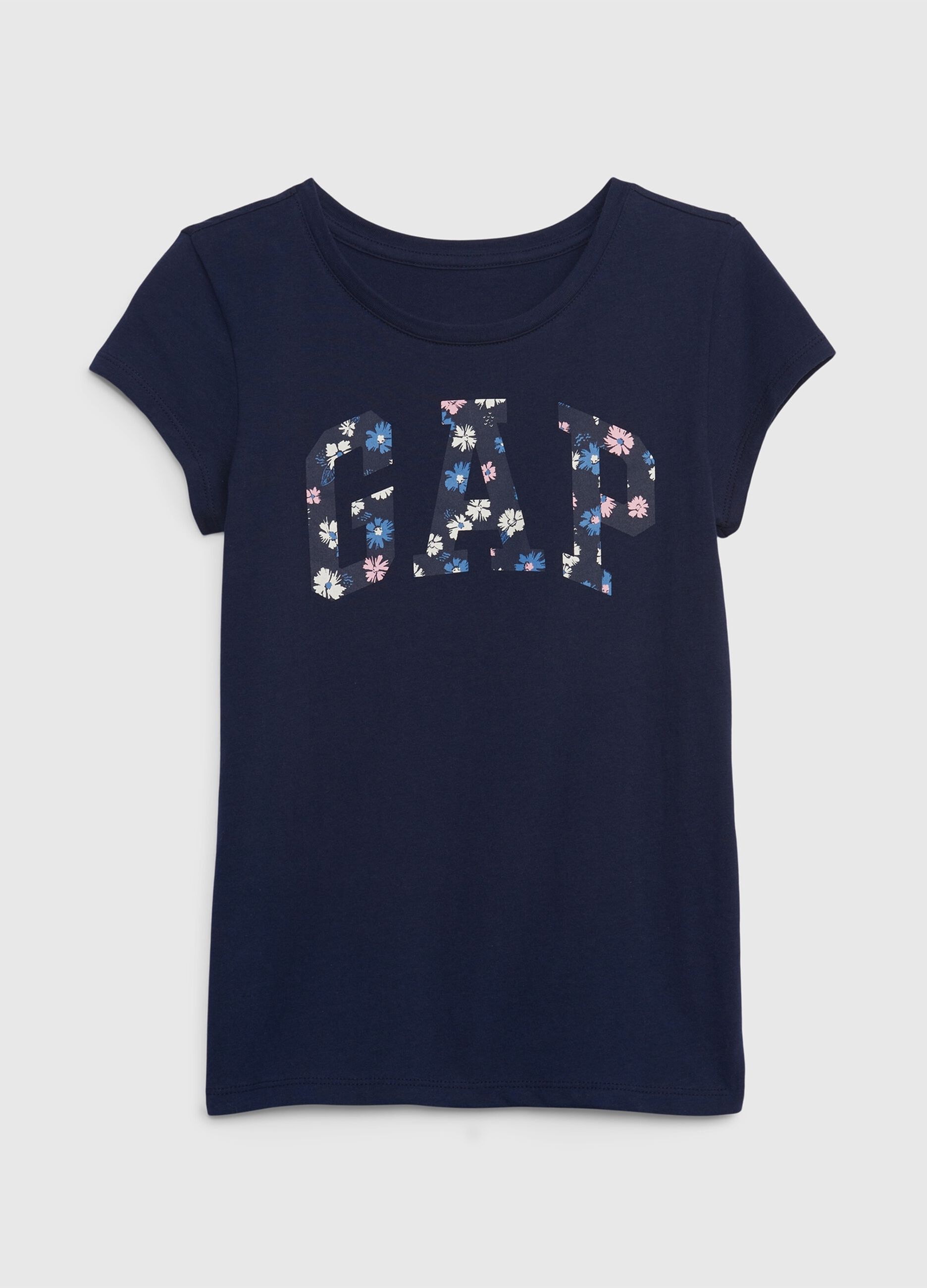 T-shirt with floral logo print