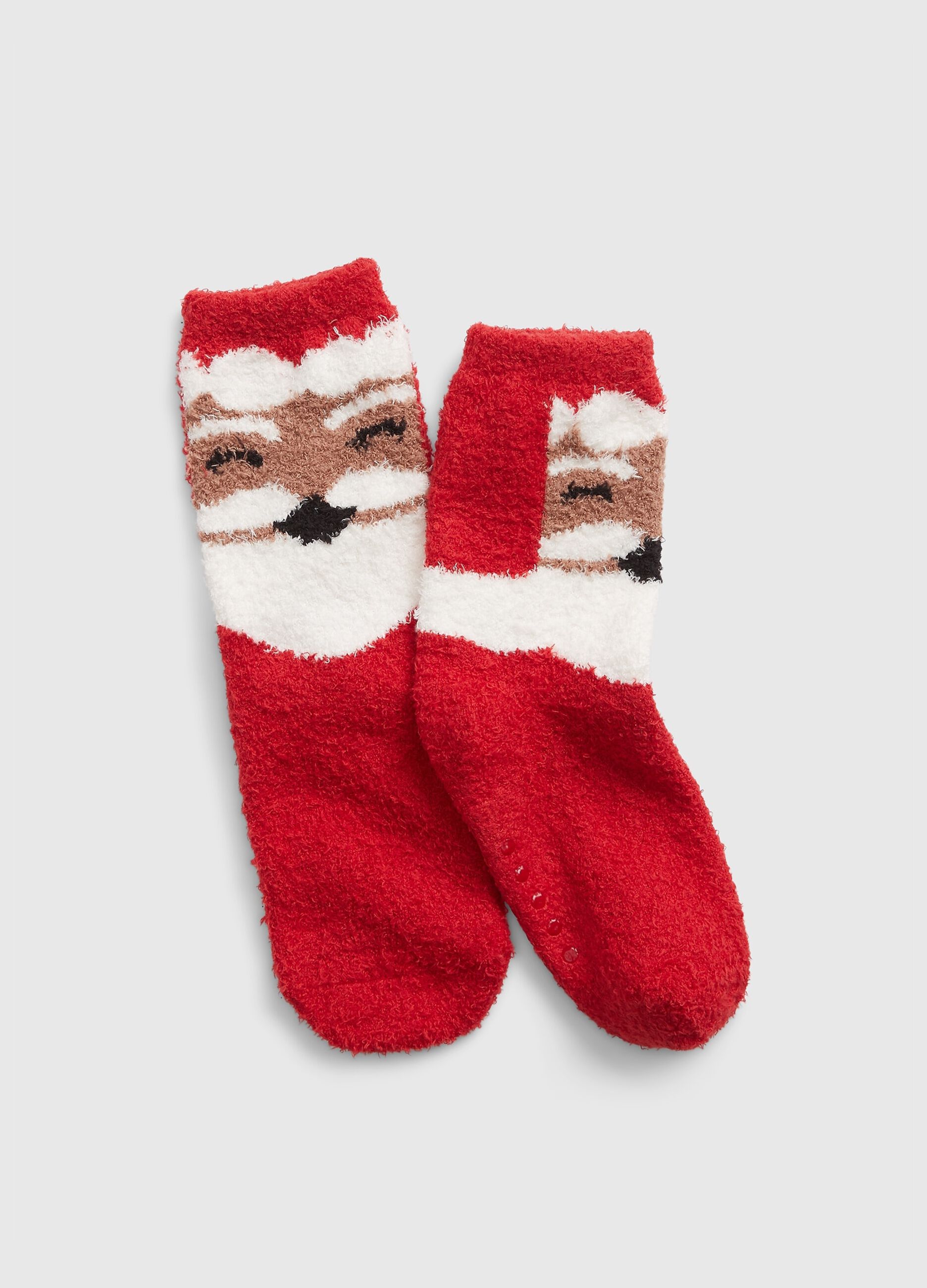 Slipper socks with Father Christmas design