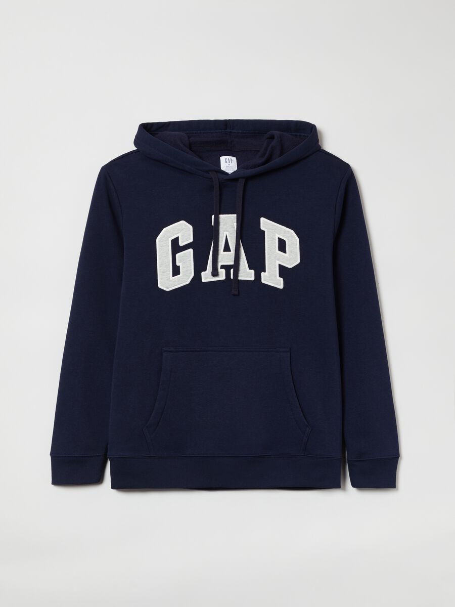 Felpa con cappuccio e ricamo logo Uomo_2