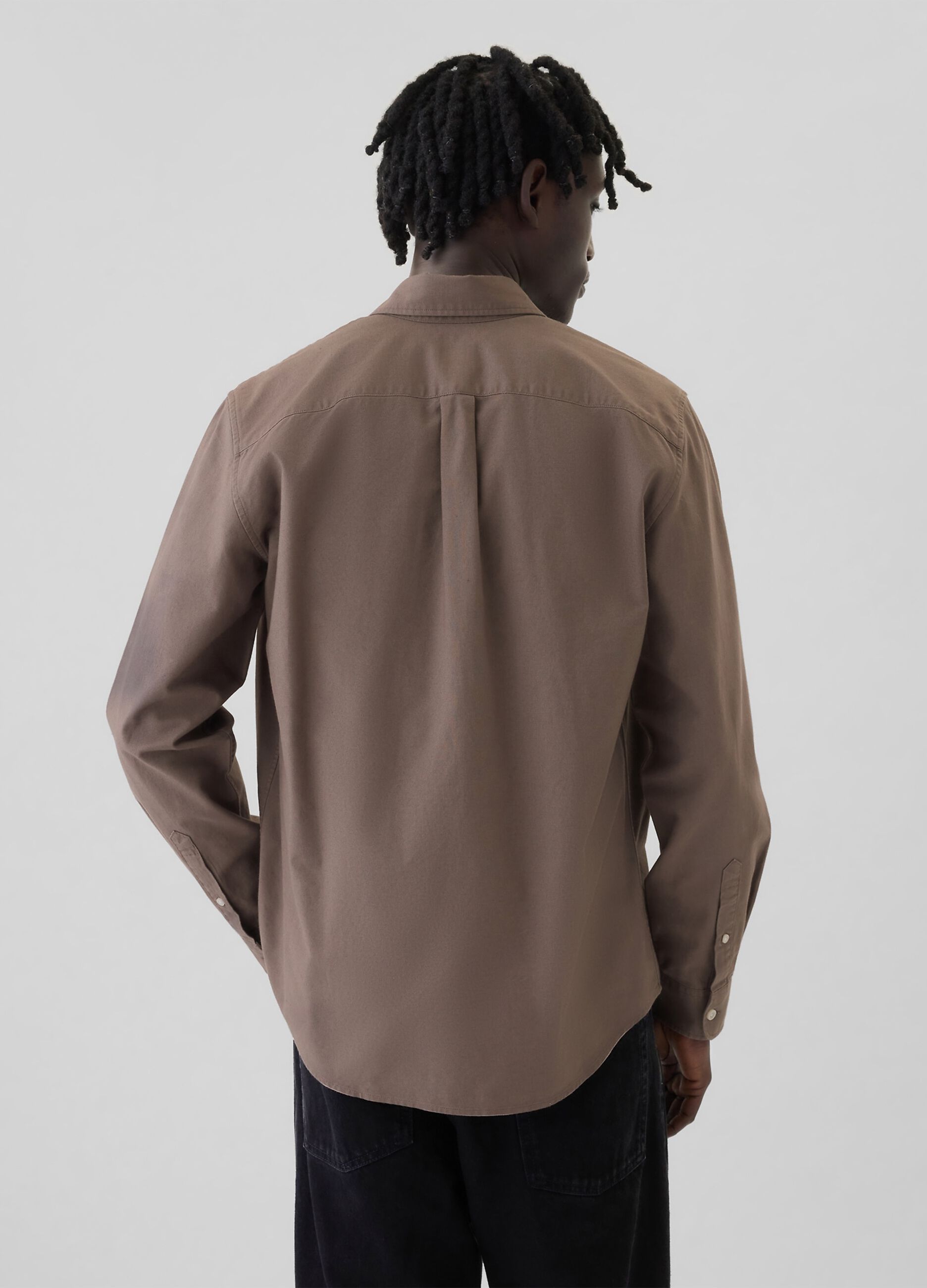 Camicia regular fit in cotone oxford_2