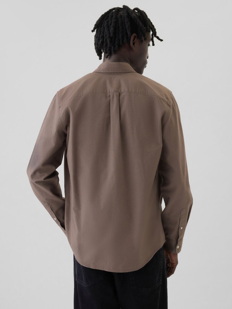 Camicia regular fit in cotone oxford Uomo_2