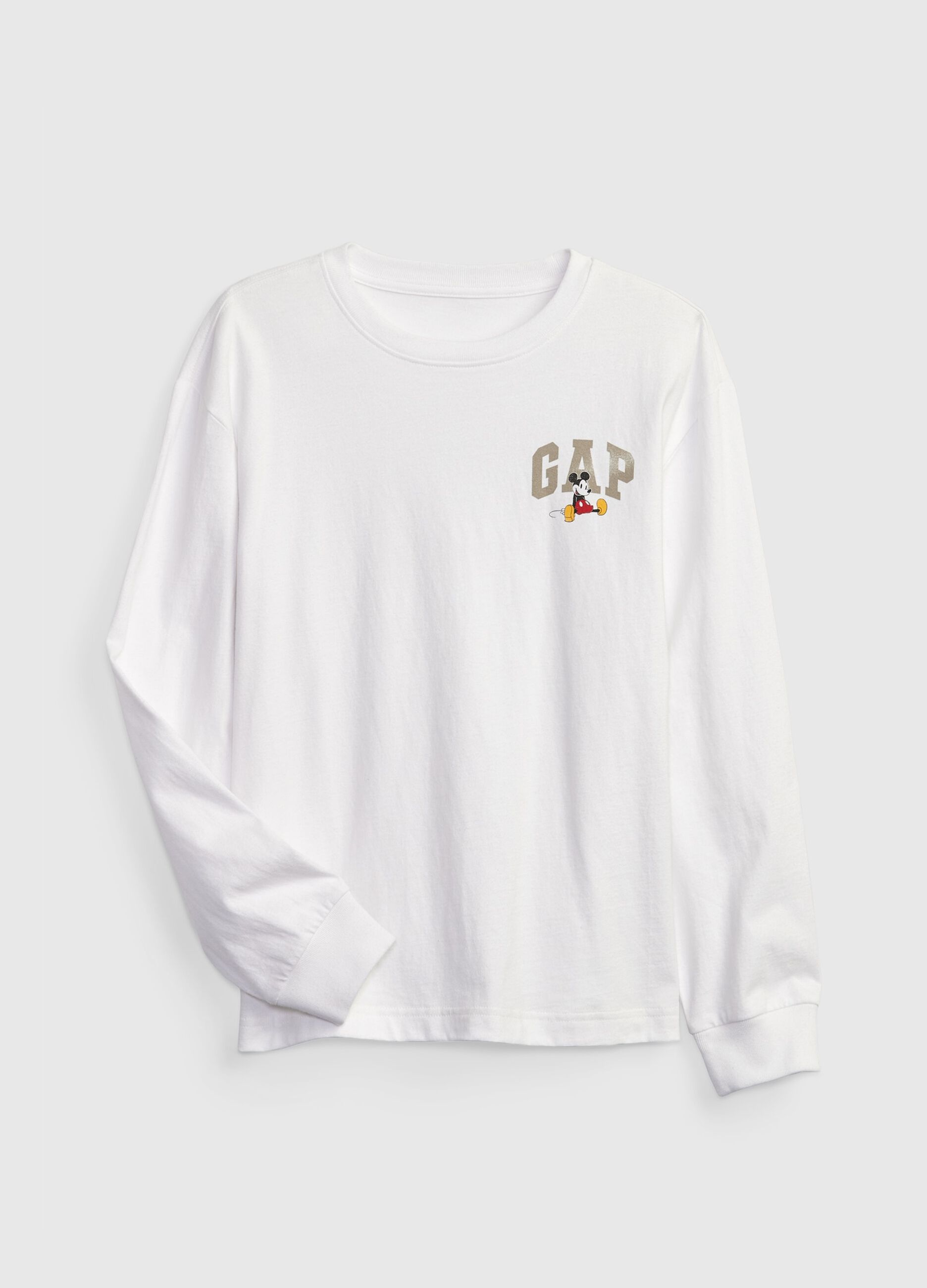 T-shirt with long sleeves and Mickey Mouse print and logo_1