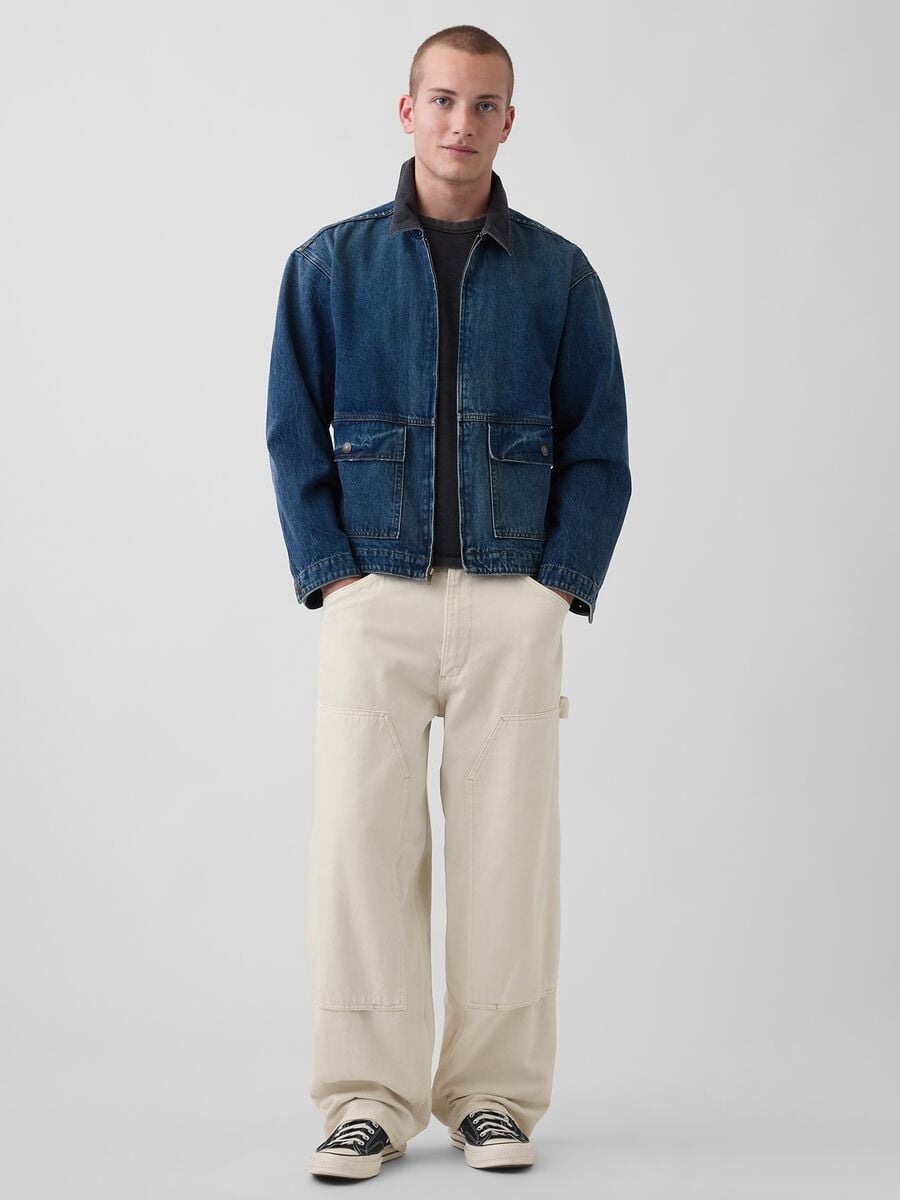 Pure cotton cargo trousers Man_0