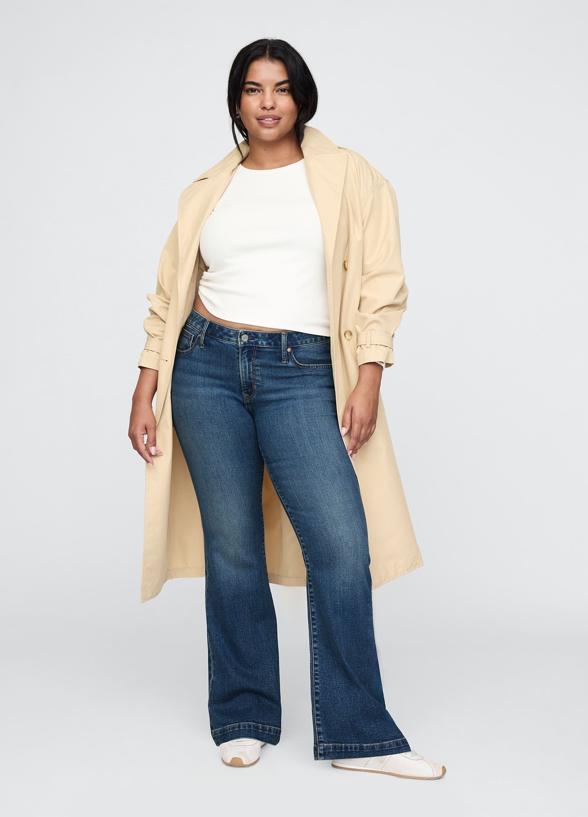 Jeans a gamba larga in misto cotone Gap_4