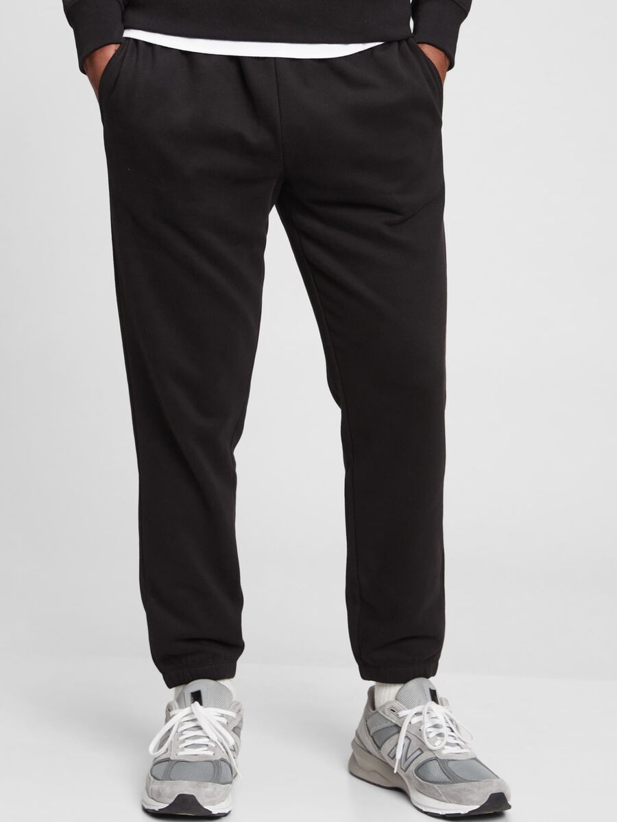 Joggers in felpa tinta unita Uomo_0