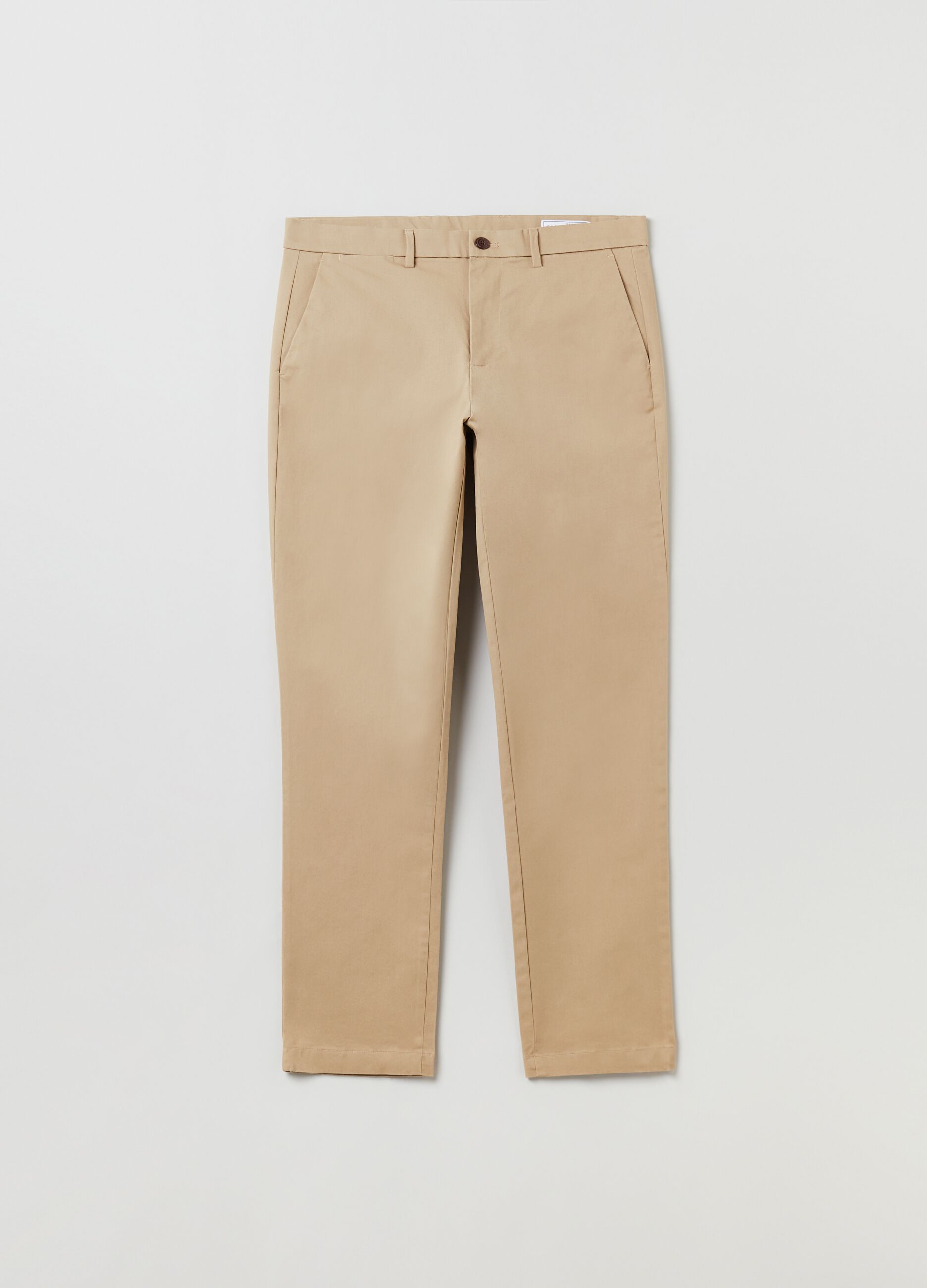 Pantaloni slim fit in cotone stretch_2