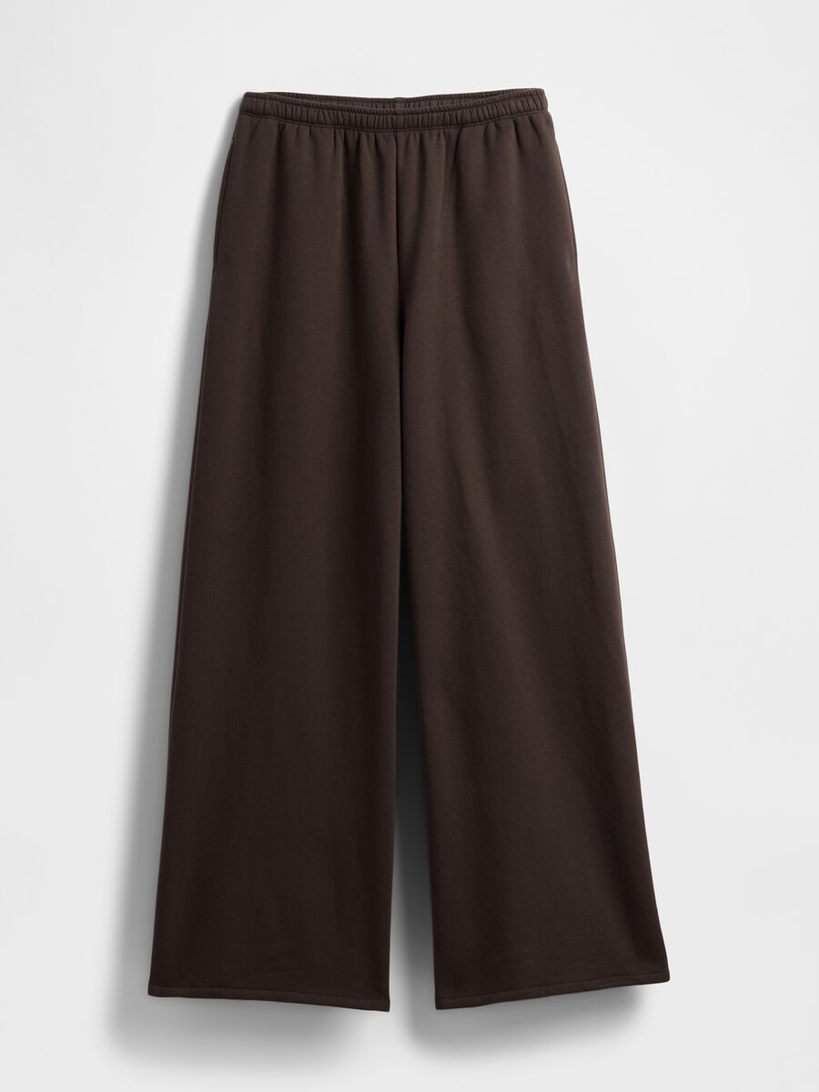 Brown Cotton Blend Trousers Woman_4
