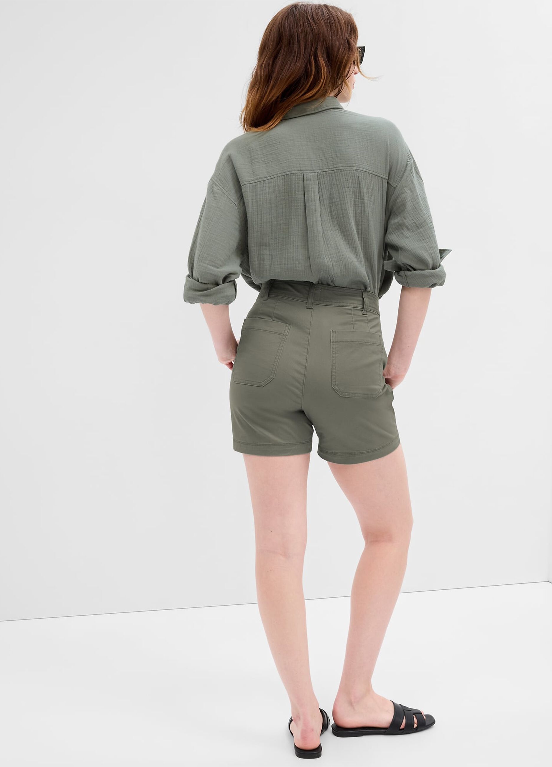 Shorts utility in cotone stretch