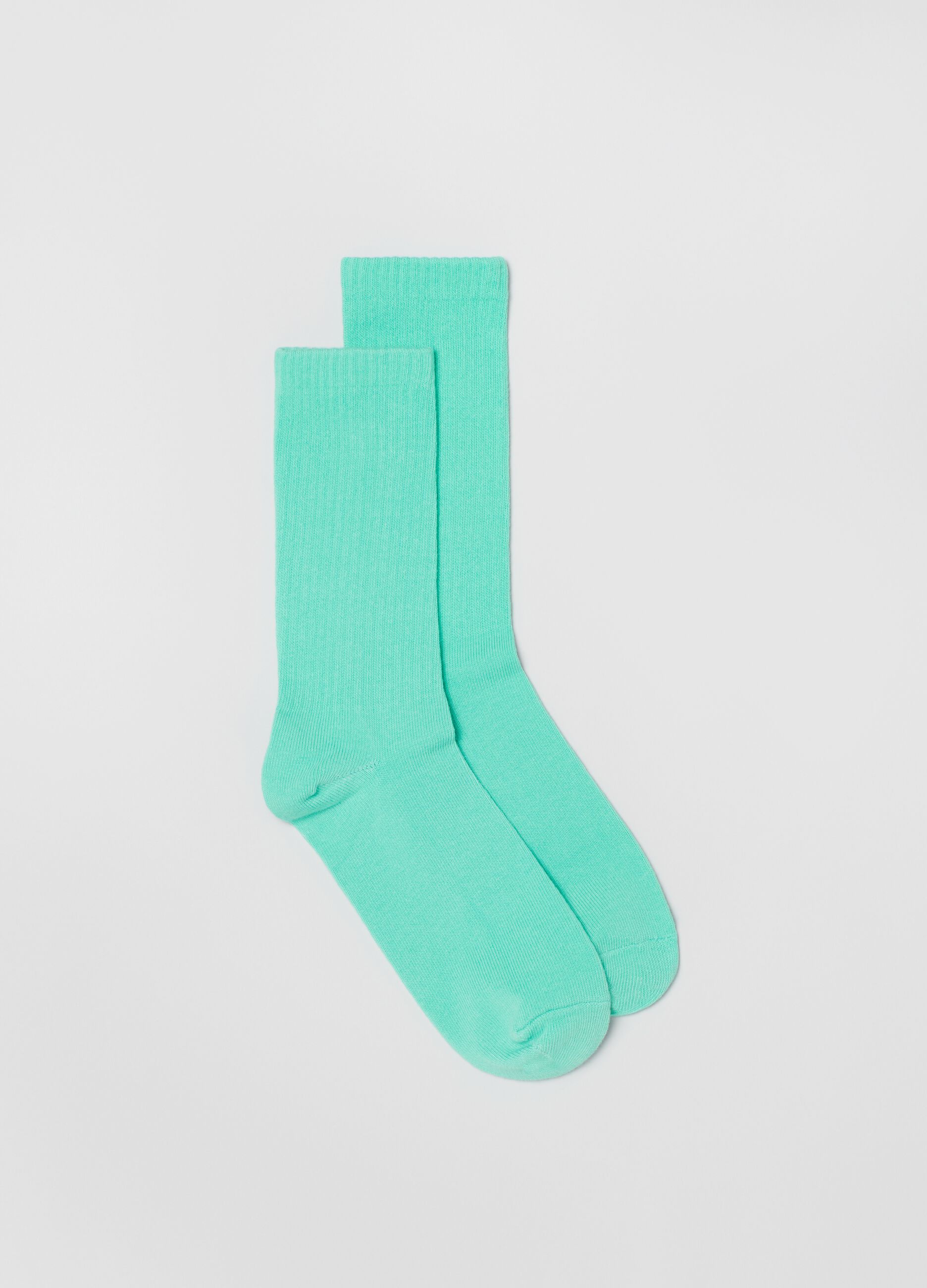 Ribbed organic cotton socks