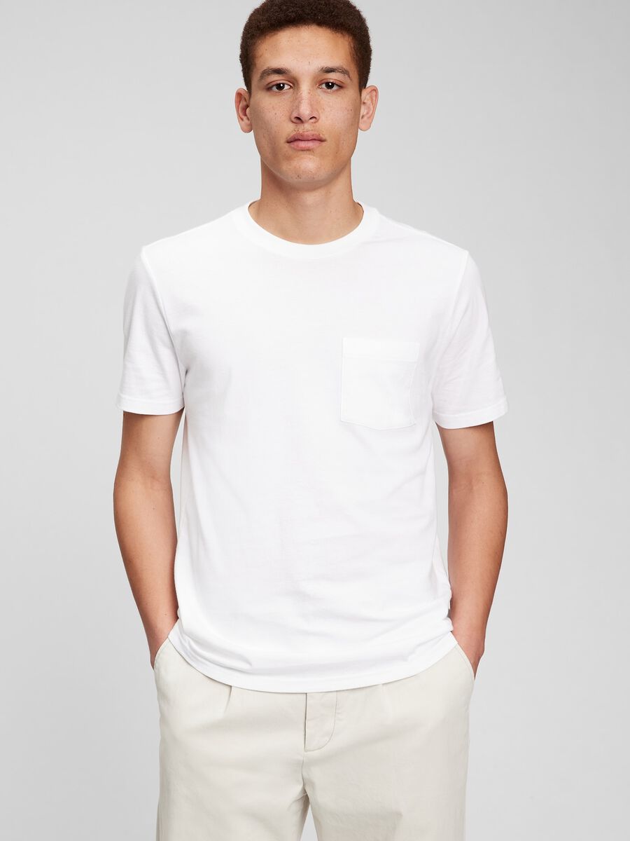 Organic cotton T-shirt with pocket Man_0