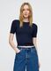 T-shirt cropped a maniche corte_0