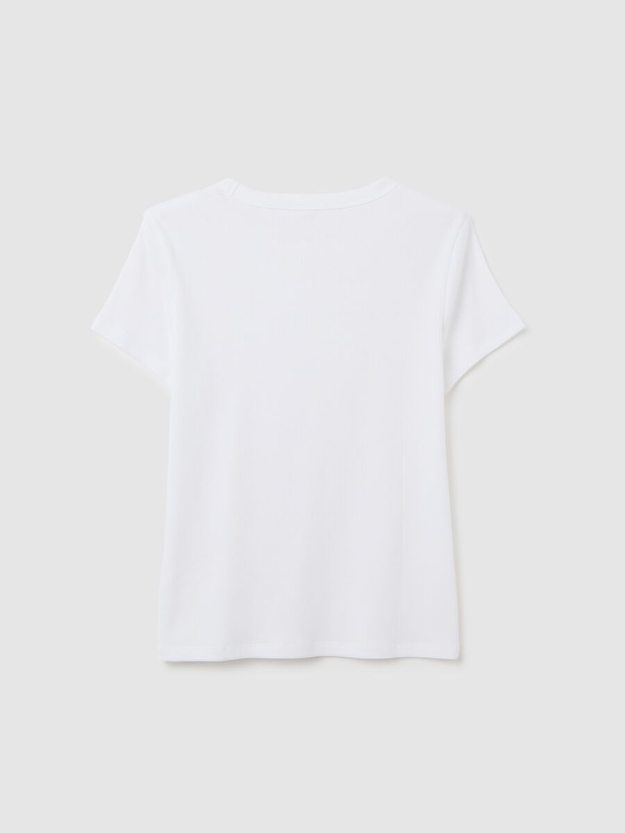 Stretch White T-shirt Woman_1