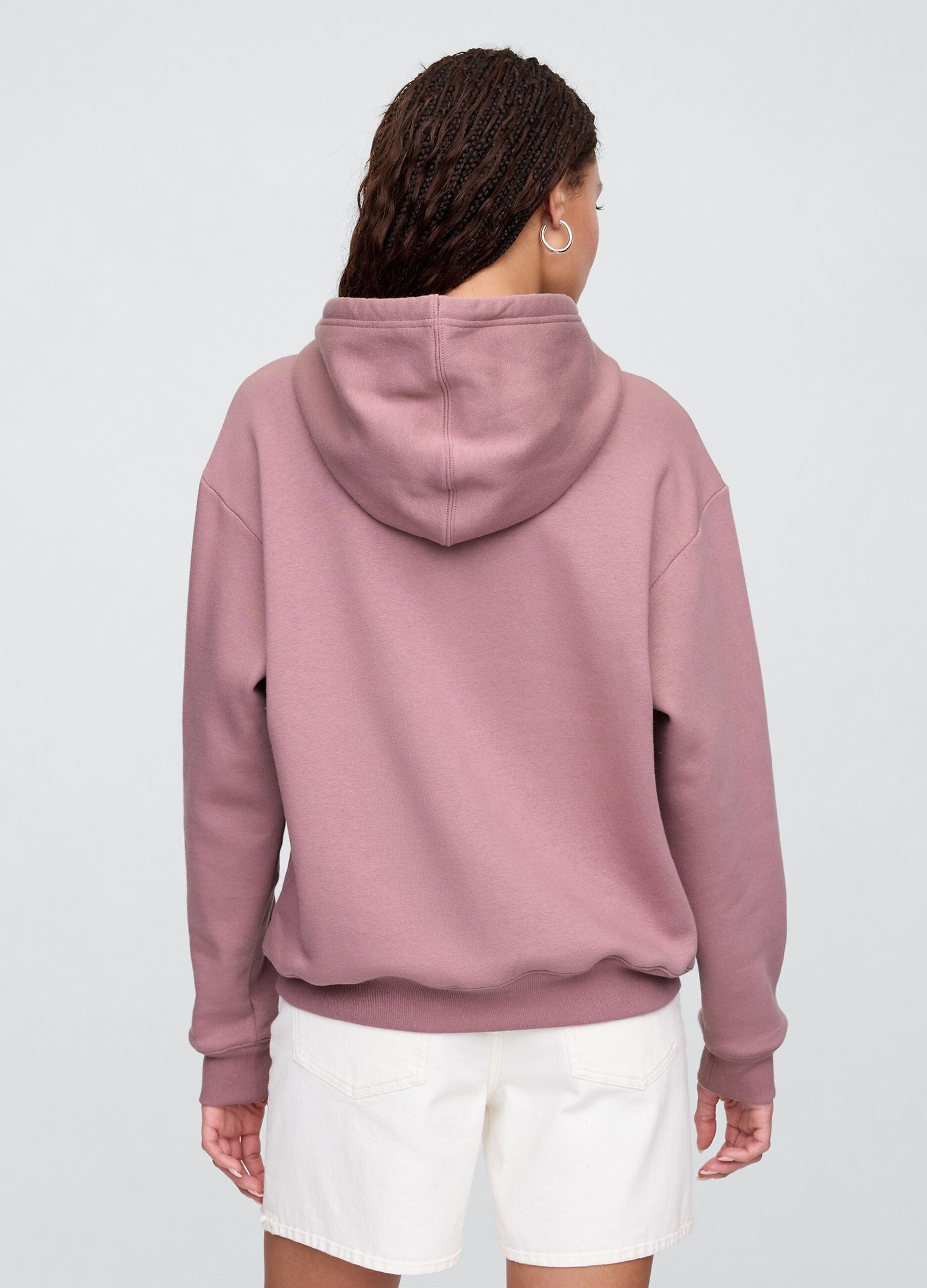 Felpa rosa con cappuccio e zip_2