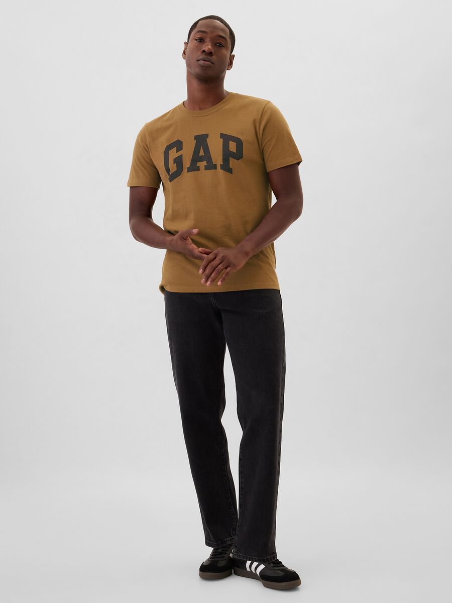 T-shirt in cotone con stampa logo Uomo_1
