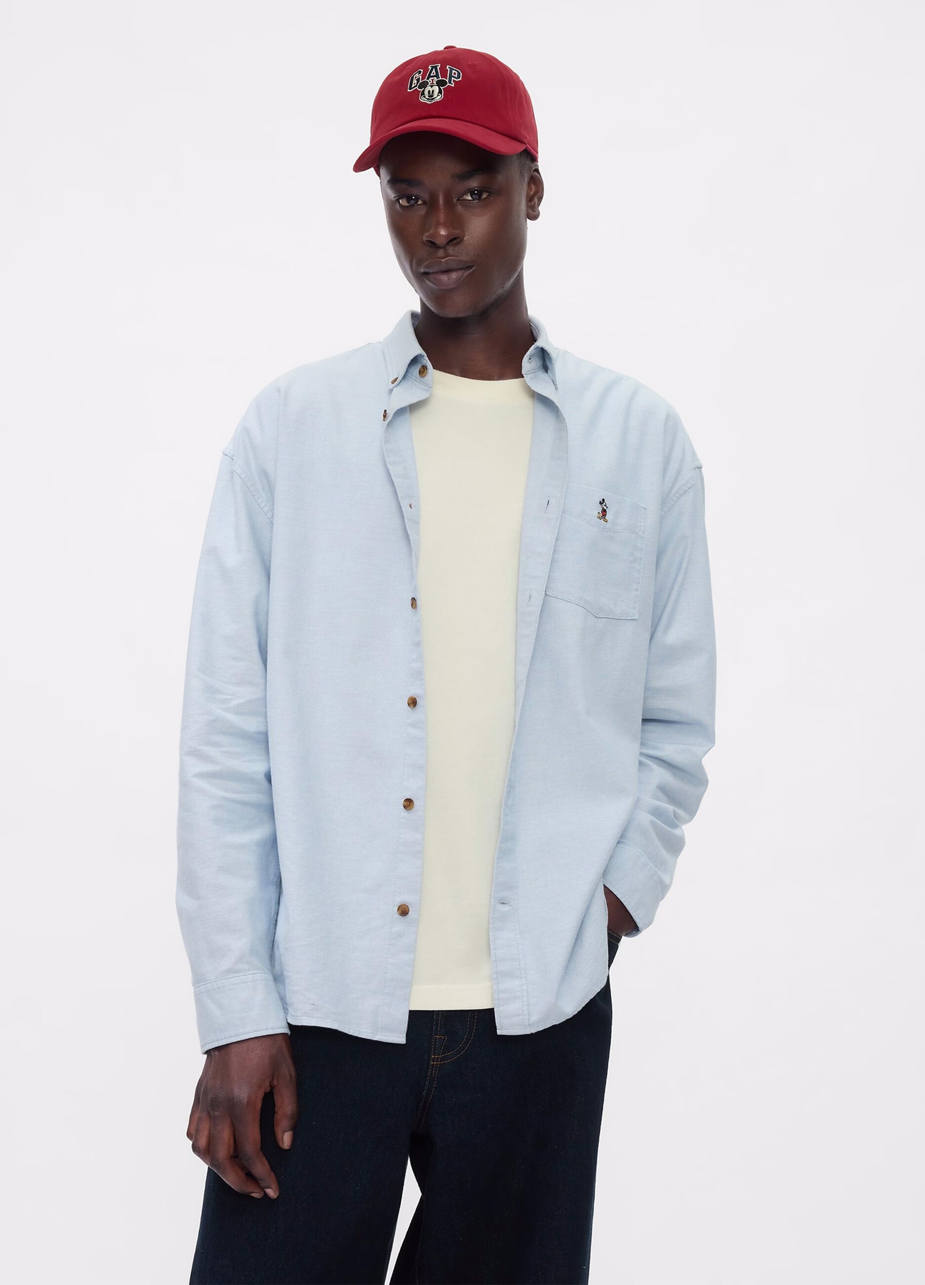 GAP x DISNEY oversized shirt with embroidery