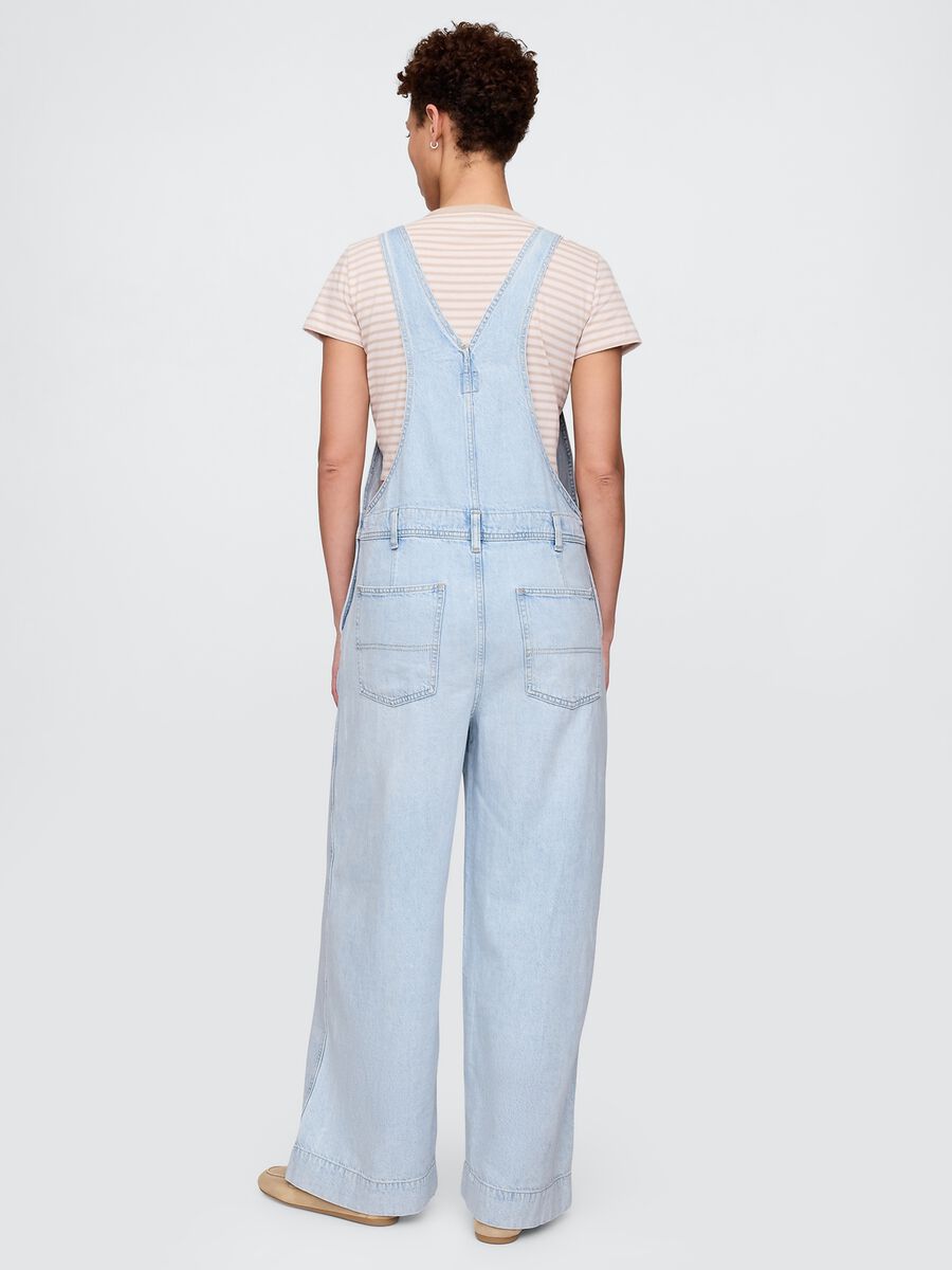 Salopette denim chiaro Gap Donna_2