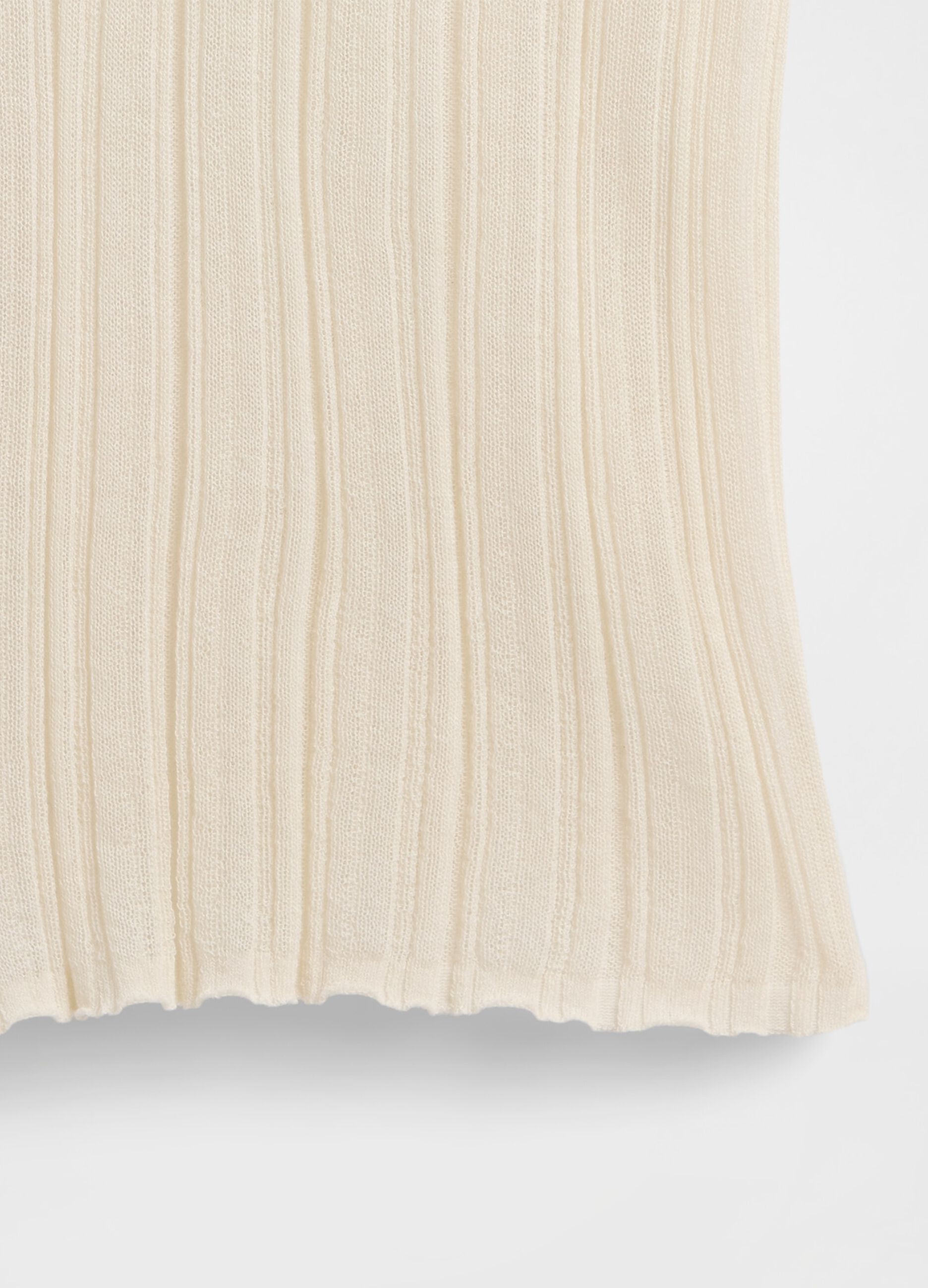 Maglione con trasparenze a maniche lunghe