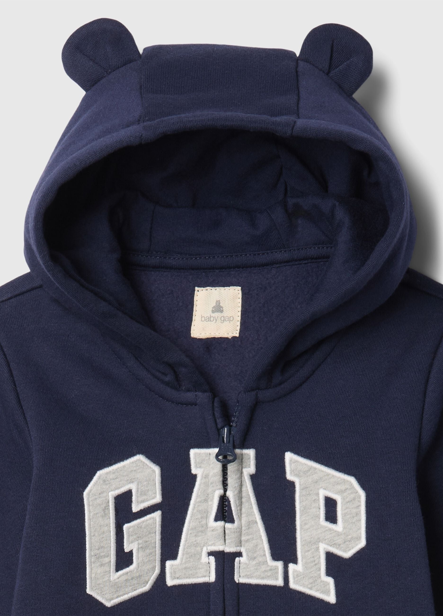 Tutina con cappuccio e logo GAP in misto cotone