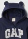 Tutina con cappuccio e logo GAP in misto cotone_2