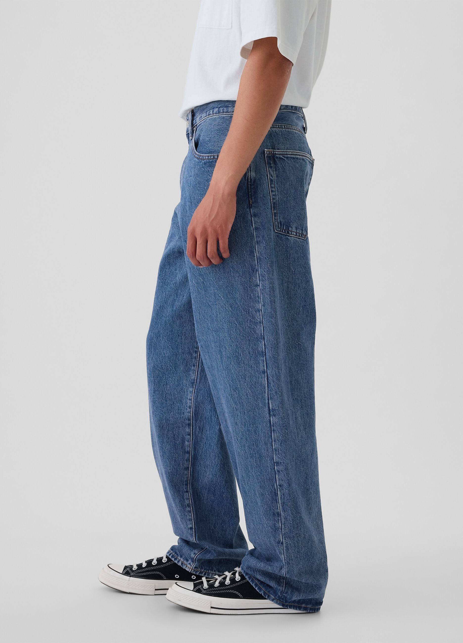 Jeans baggy fit a vita media_1